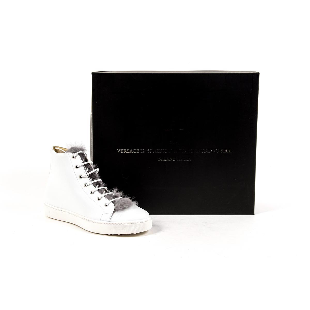 V 1969 Italia Womens High Sneaker 312070 NAPPA BIANCO
