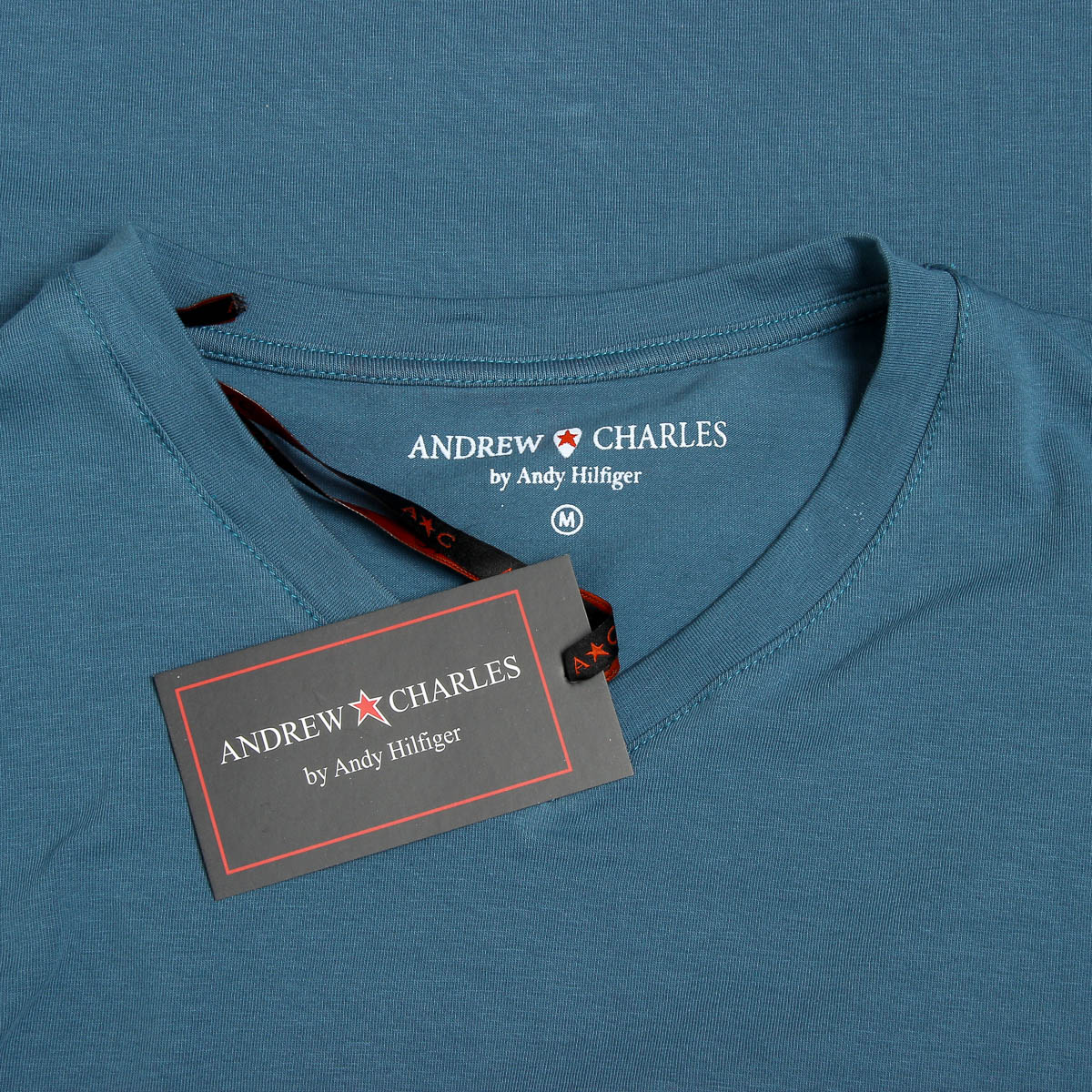 Andrew Charles Maglietta da uomo a maniche corte con scollo a V, verde KENAN