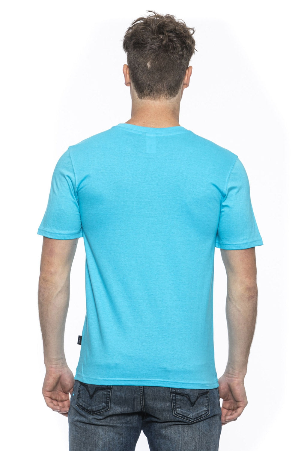 19V69 Italia T-Shirt Uomo Azzurro ERIC TURQUOISE