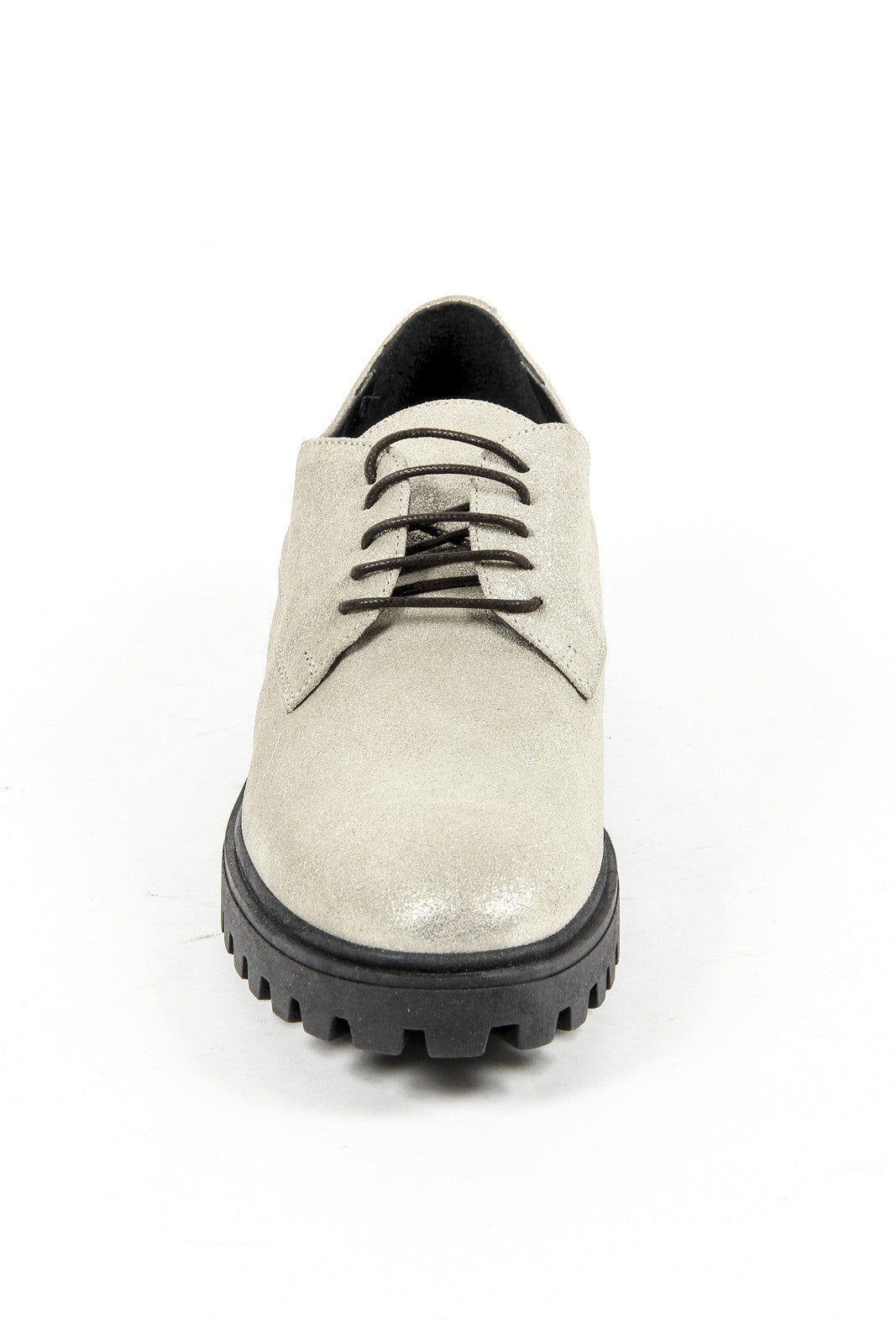 Scarpa stringata da donna V 1969 Italia C01 LAMINATO ARGENTO