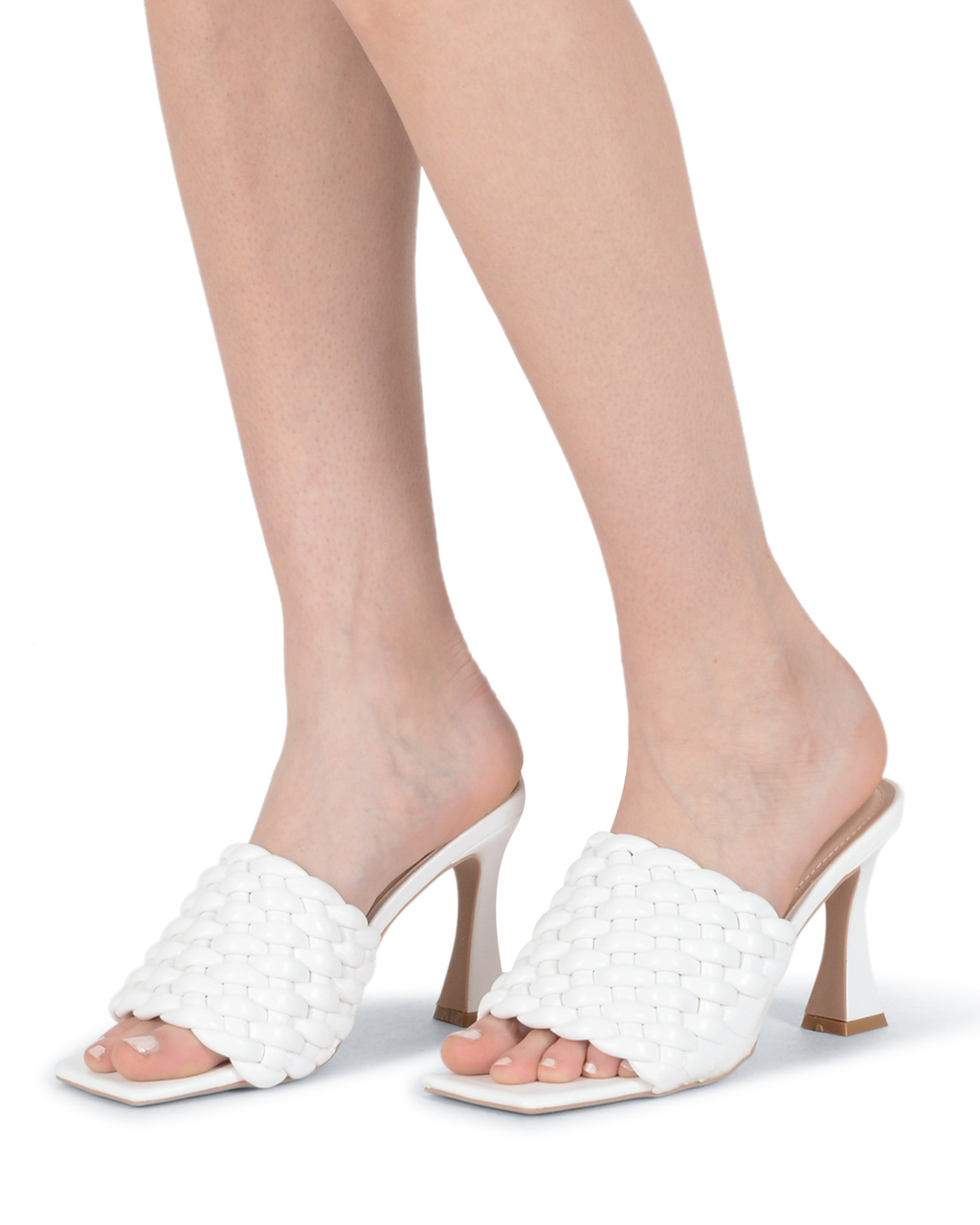 19V69 Italia Sandalo Mule da Donna Bianco V8185 BIANCO