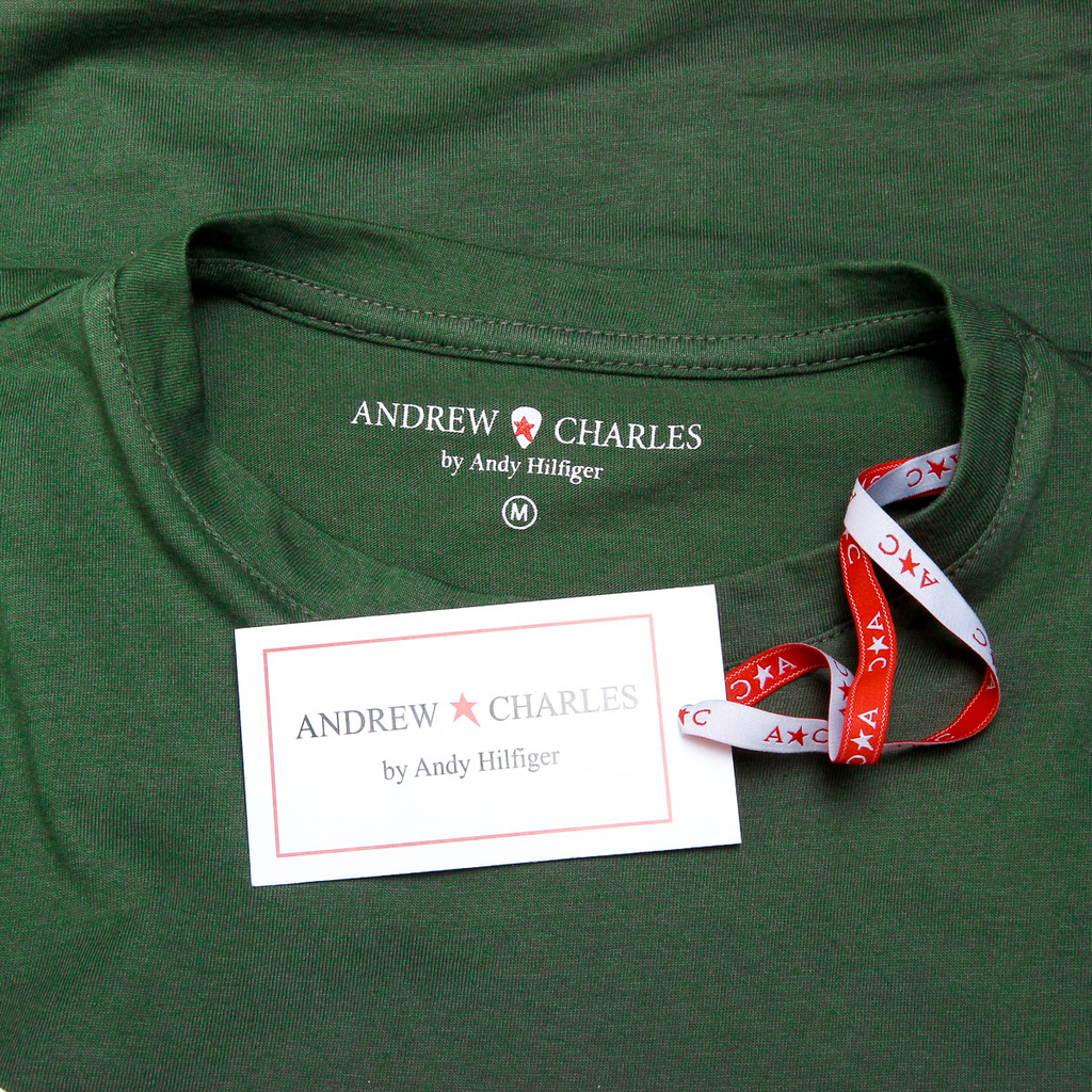 Andrew Charles T-shirt da donna a maniche corte con scollo rotondo verde TARANA