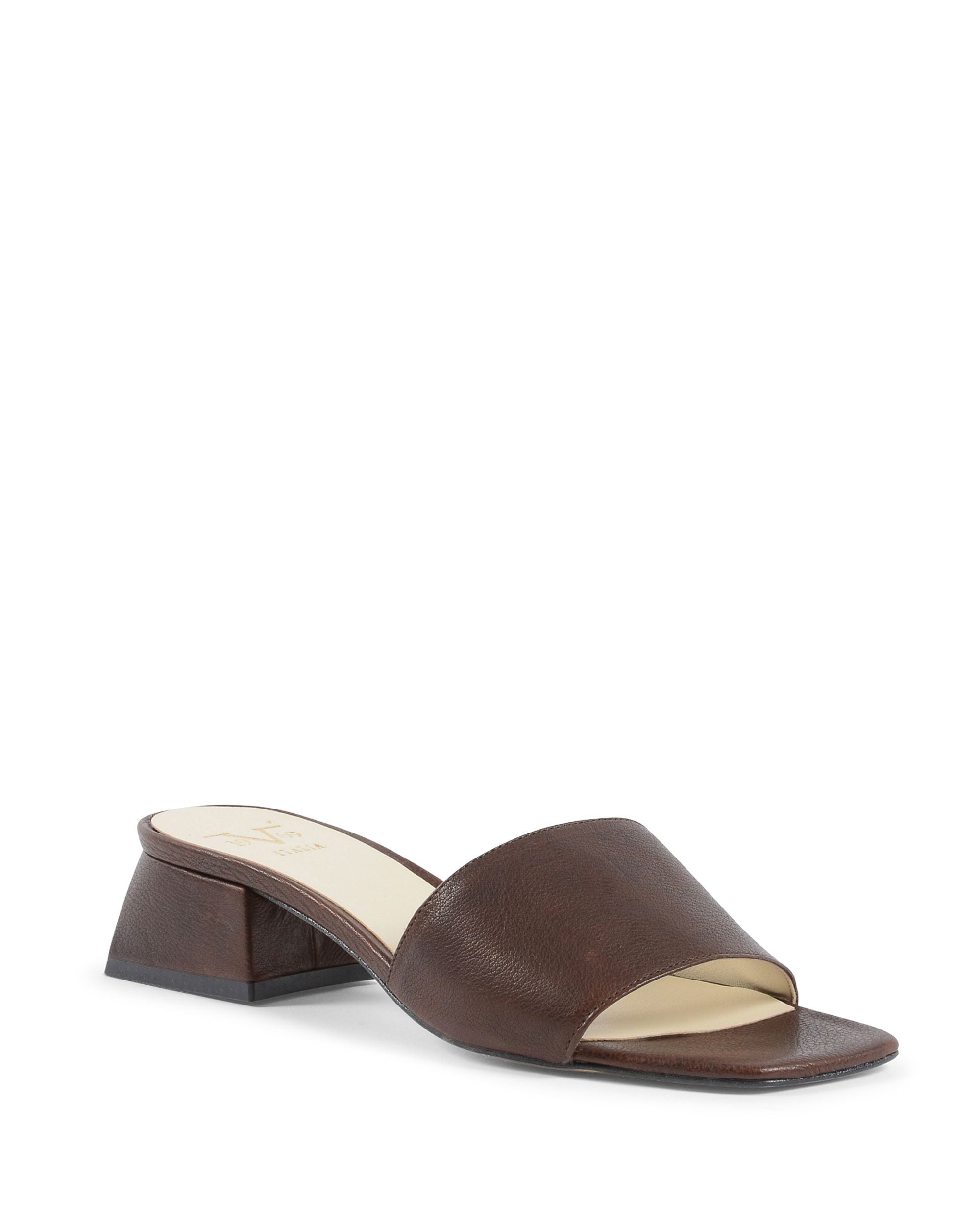 19V69 Italia Sandalo Donna Marrone Scuro NEPER JUNIOR CALF CAFFE