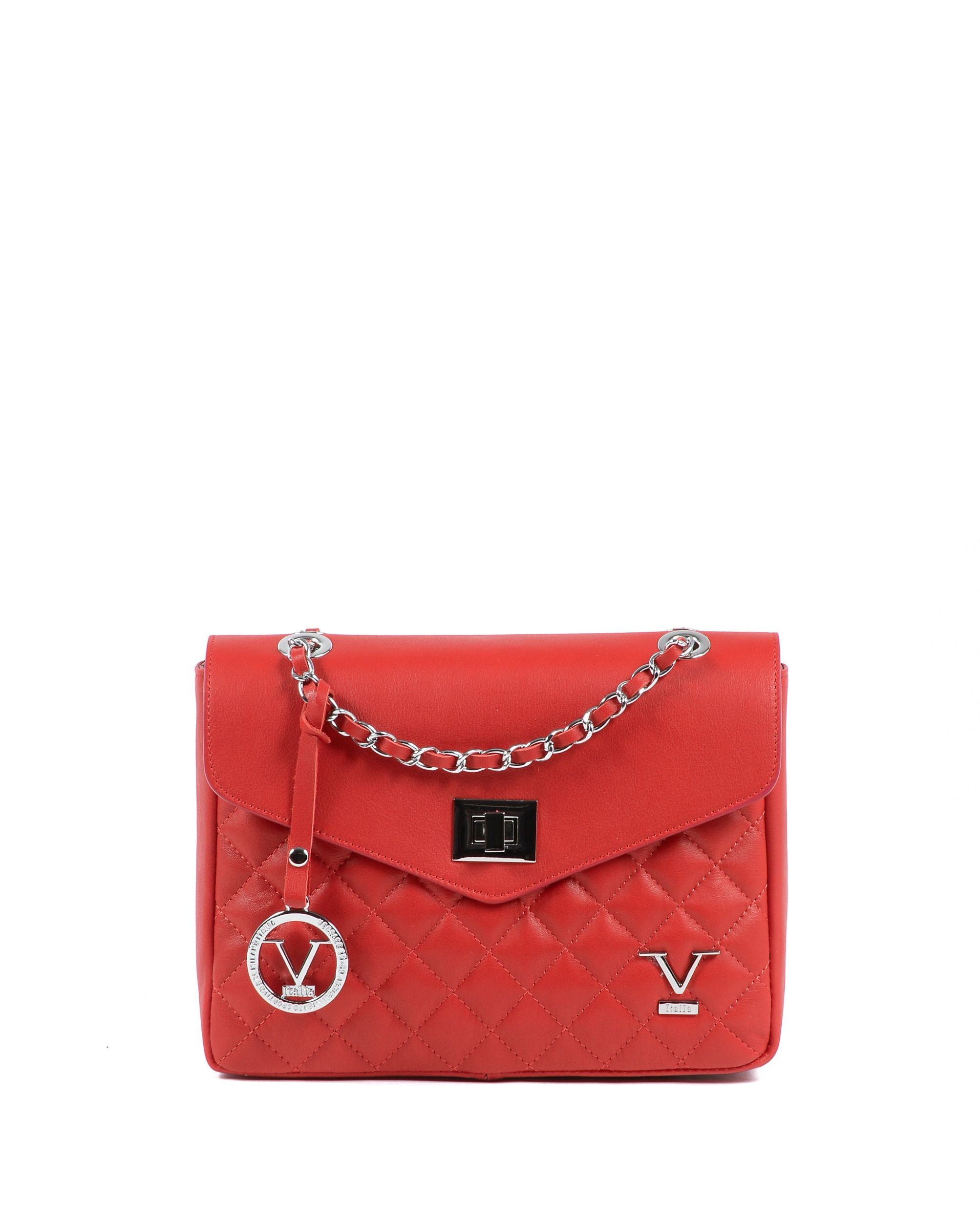 V Italia Borsa da donna rossa V024-S SAUVAGE ROSSO