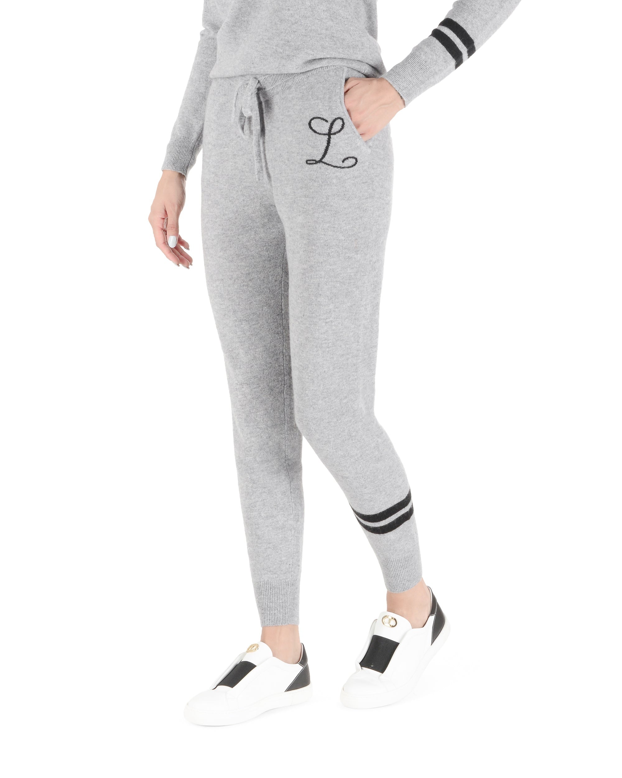 Pantaloni da tuta in cashmere - Grigio