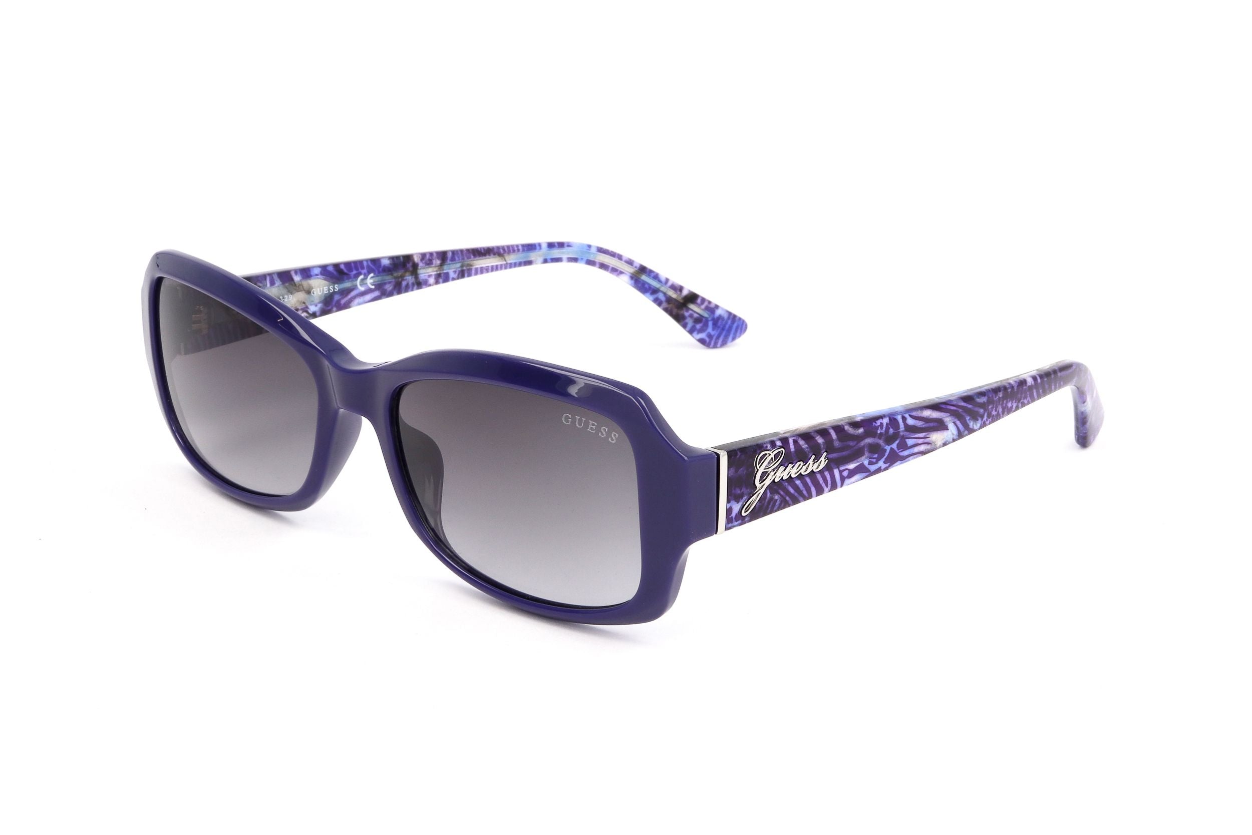 Occhiali da sole da donna Guess GU7683 90B 55 17 140 BLU LUCIDO