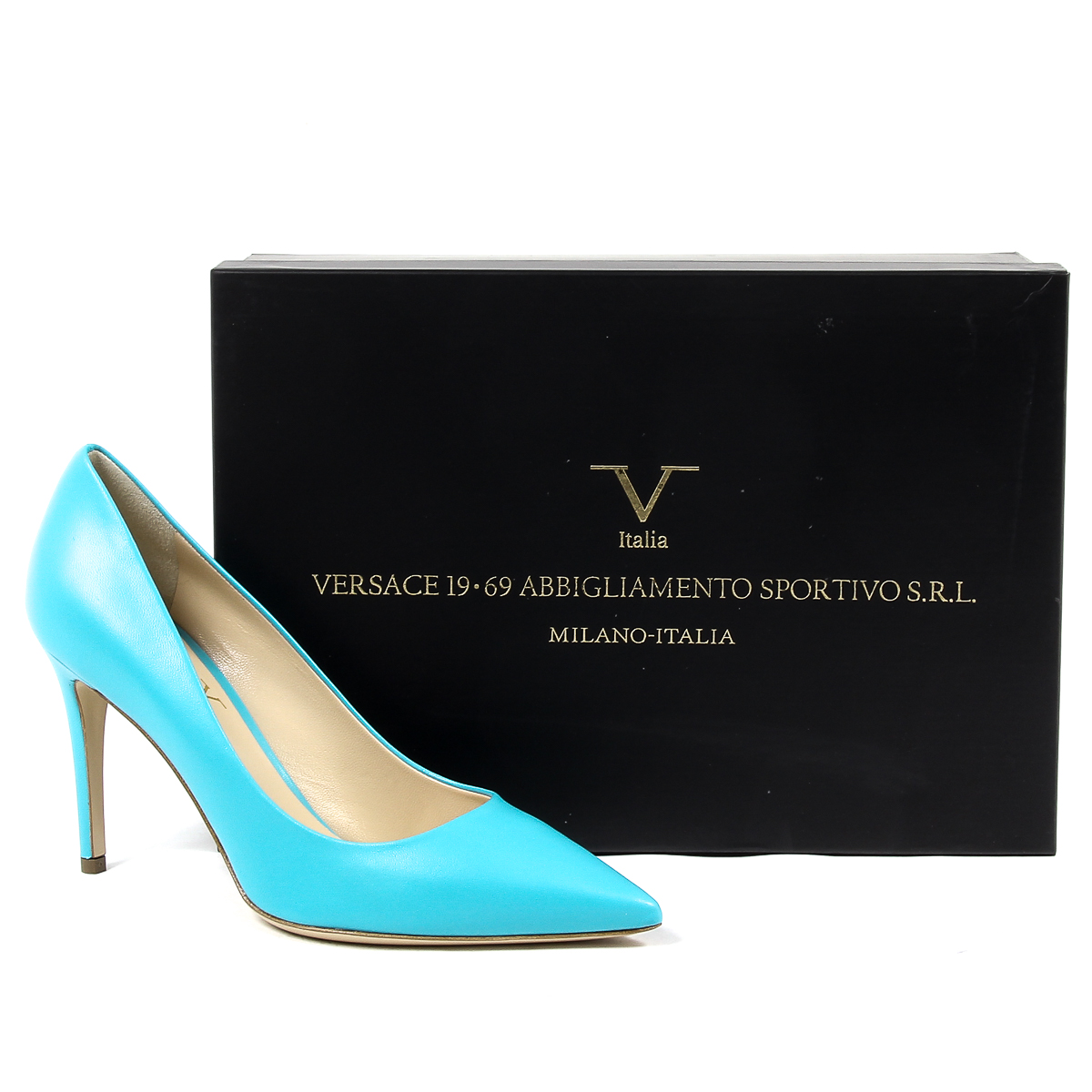 V 1969 Italia Donna Décolleté Azzurro Chiaro MINA