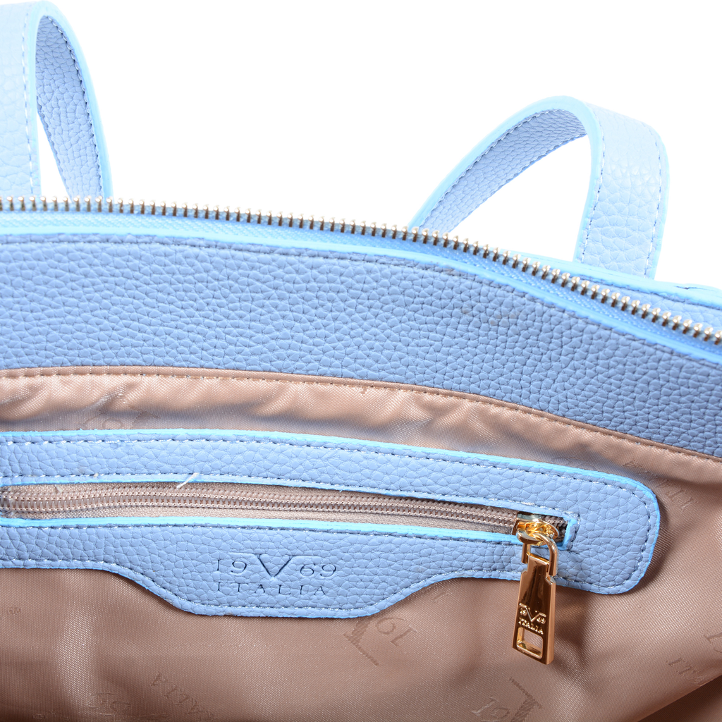19V69 Italia Borsa da donna Azzurro 8006 PYTHON AZZURRO CHIARO
