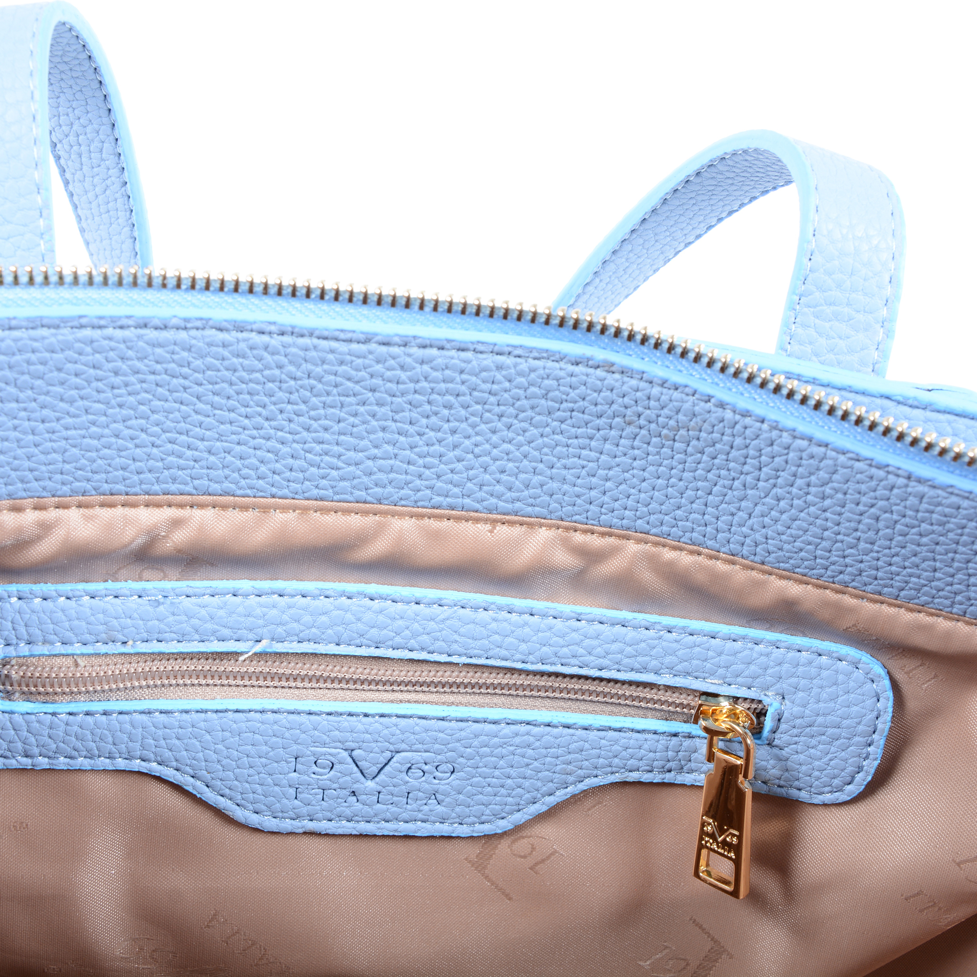 19V69 Italia Borsa da donna Azzurro 8006 PYTHON AZZURRO CHIARO