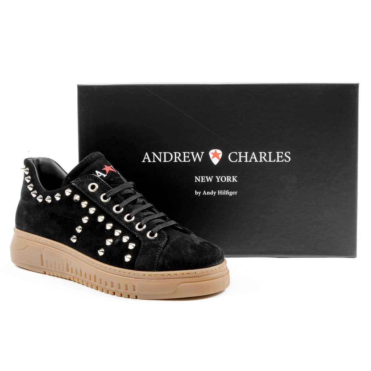 Andrew Charles Sneaker da uomo nere LIL