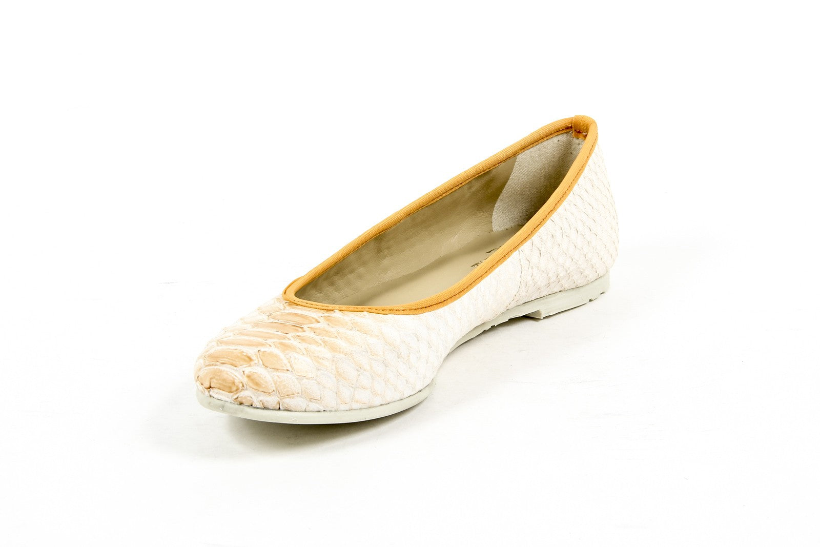 V 1969 Italia Ballerina da donna E08 PITONE OCRA