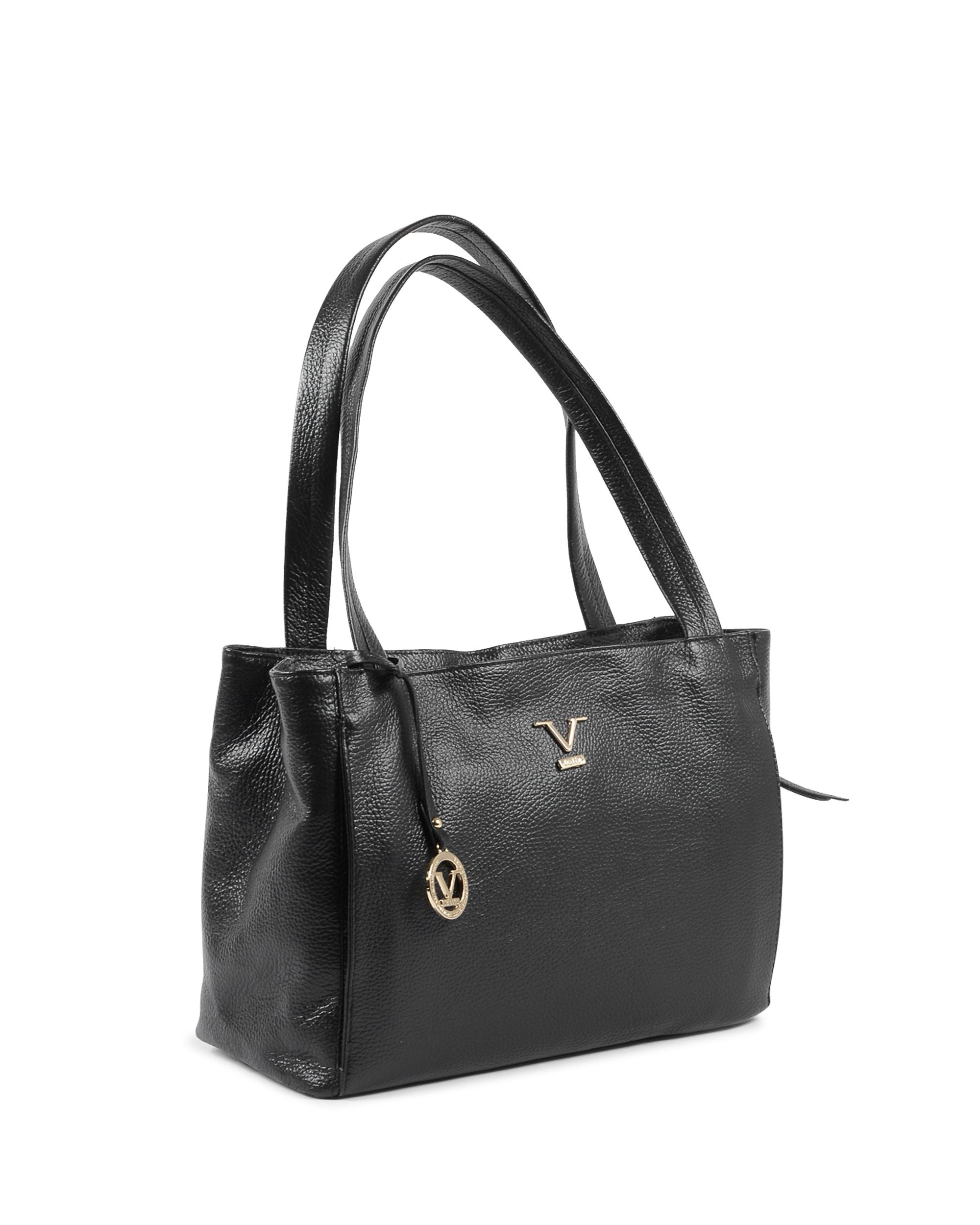 V Italia Borsa a mano da donna nera VE0792 NERO