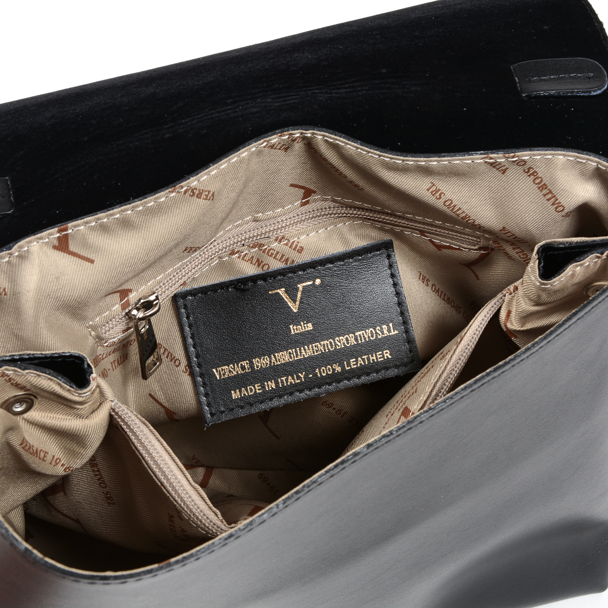 V 1969 Italia Borsa da donna nera SIMONA