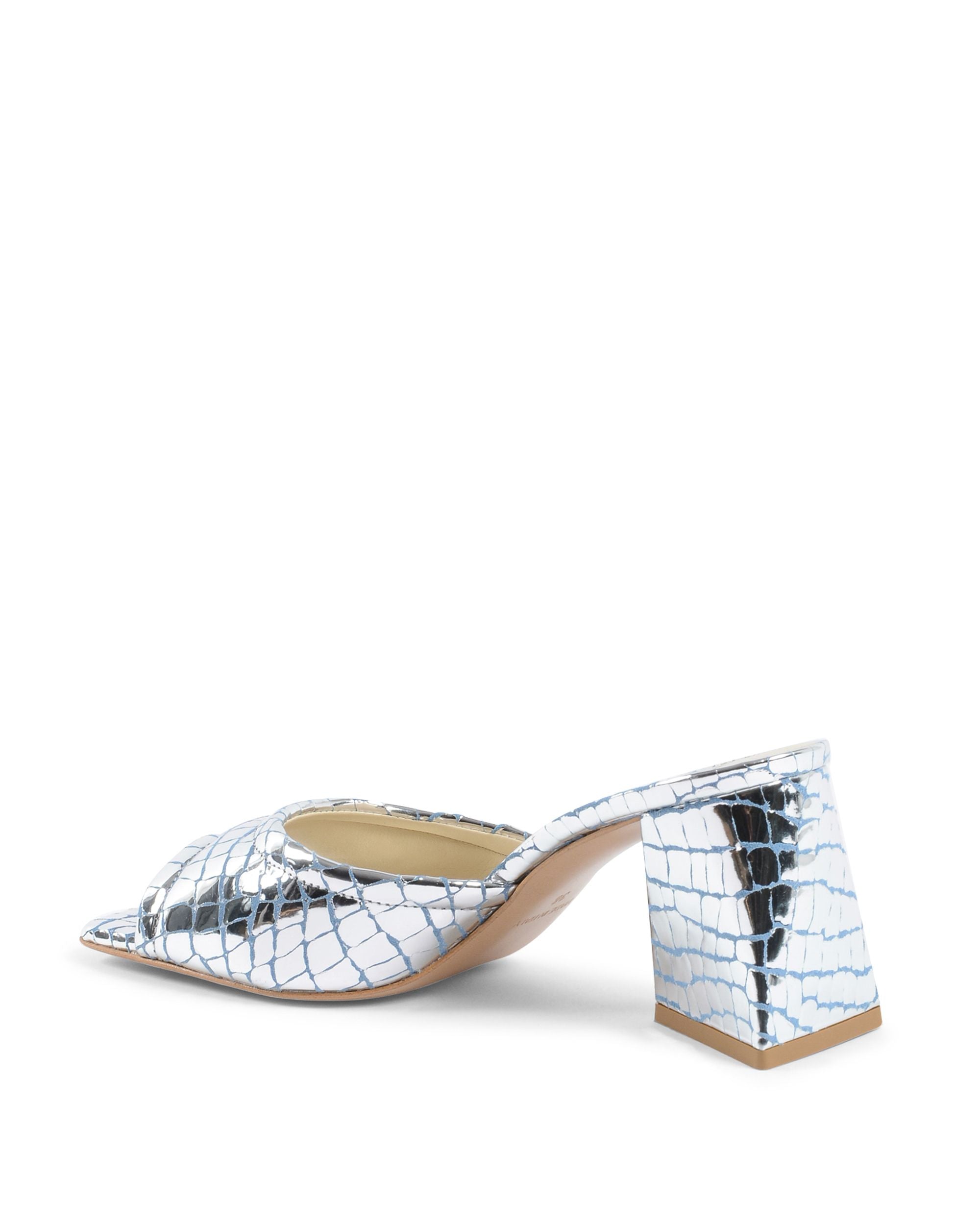Sandalo Donna 19V69 Italia Argento SIMONA PITONE CELESTE ARGENTO
