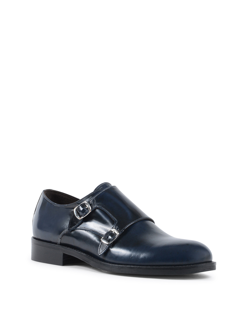 19V69 Italia Mens Double Buckle Shoe Blue 1210 MP ABRASIVATO BLUE