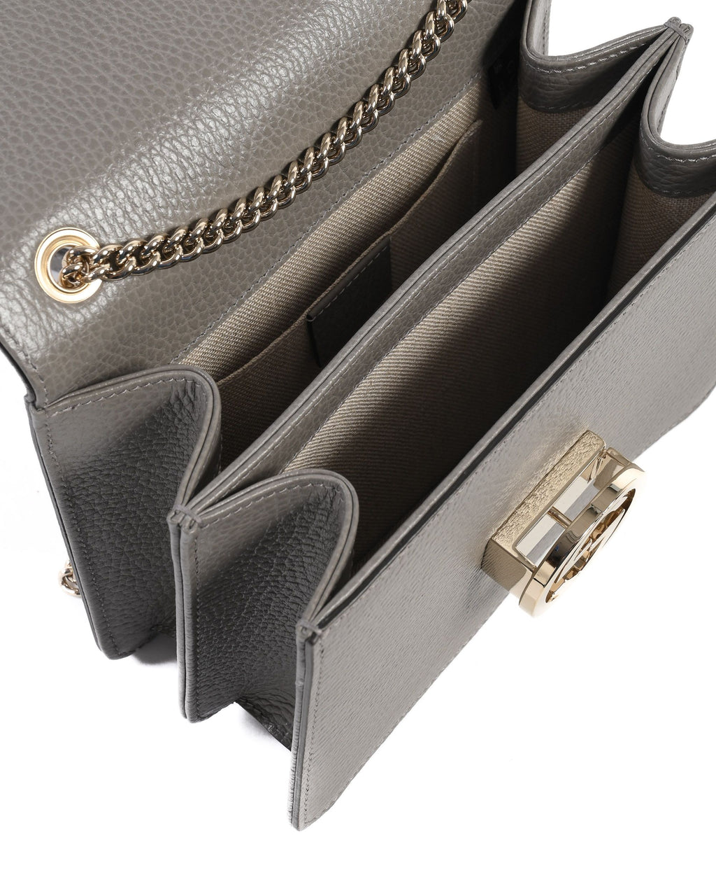 Borsa Gucci Interlocking in pelle con catena 510304 CAO0G 1226