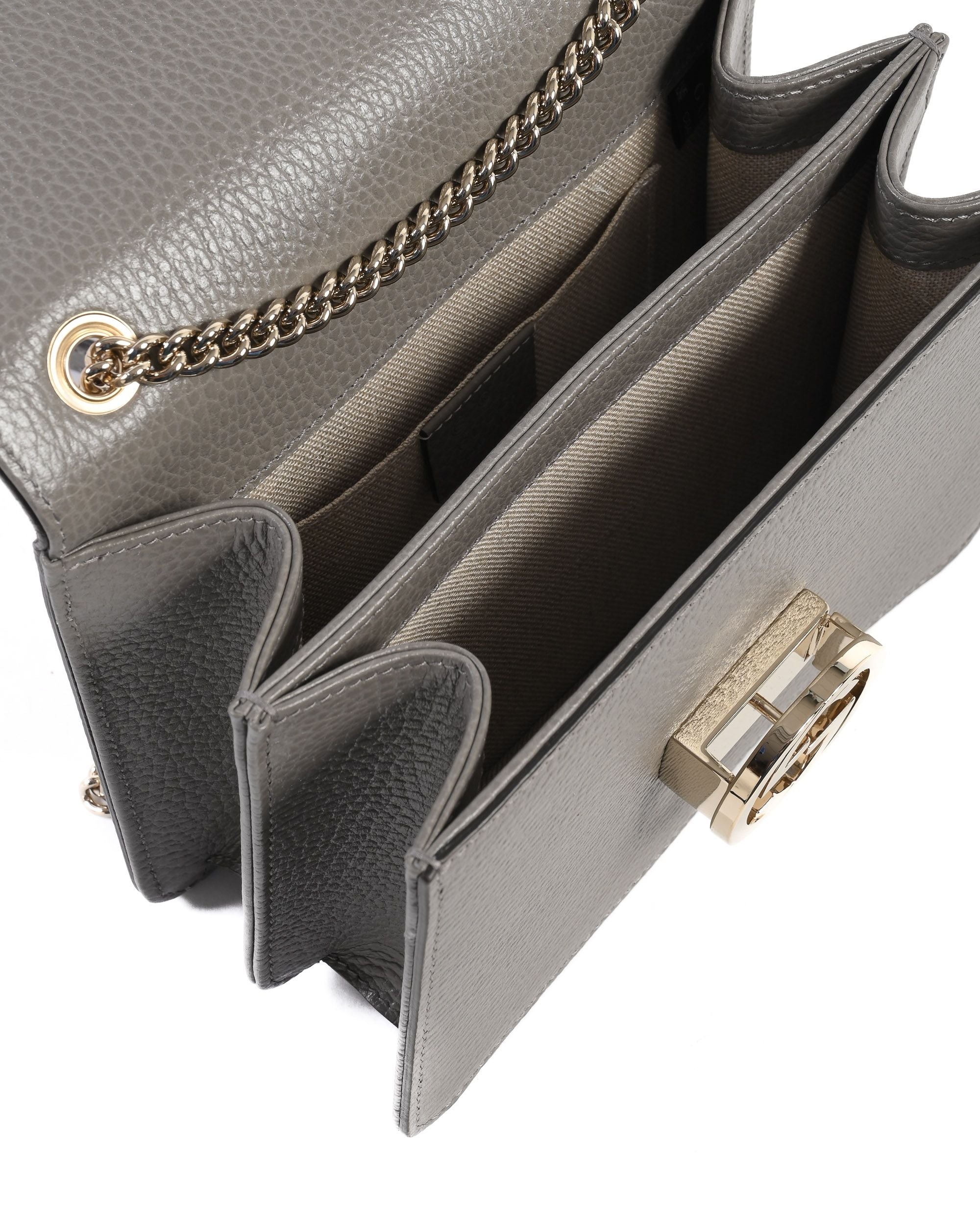 Borsa Gucci Interlocking in pelle con catena 510304 CAO0G 1226