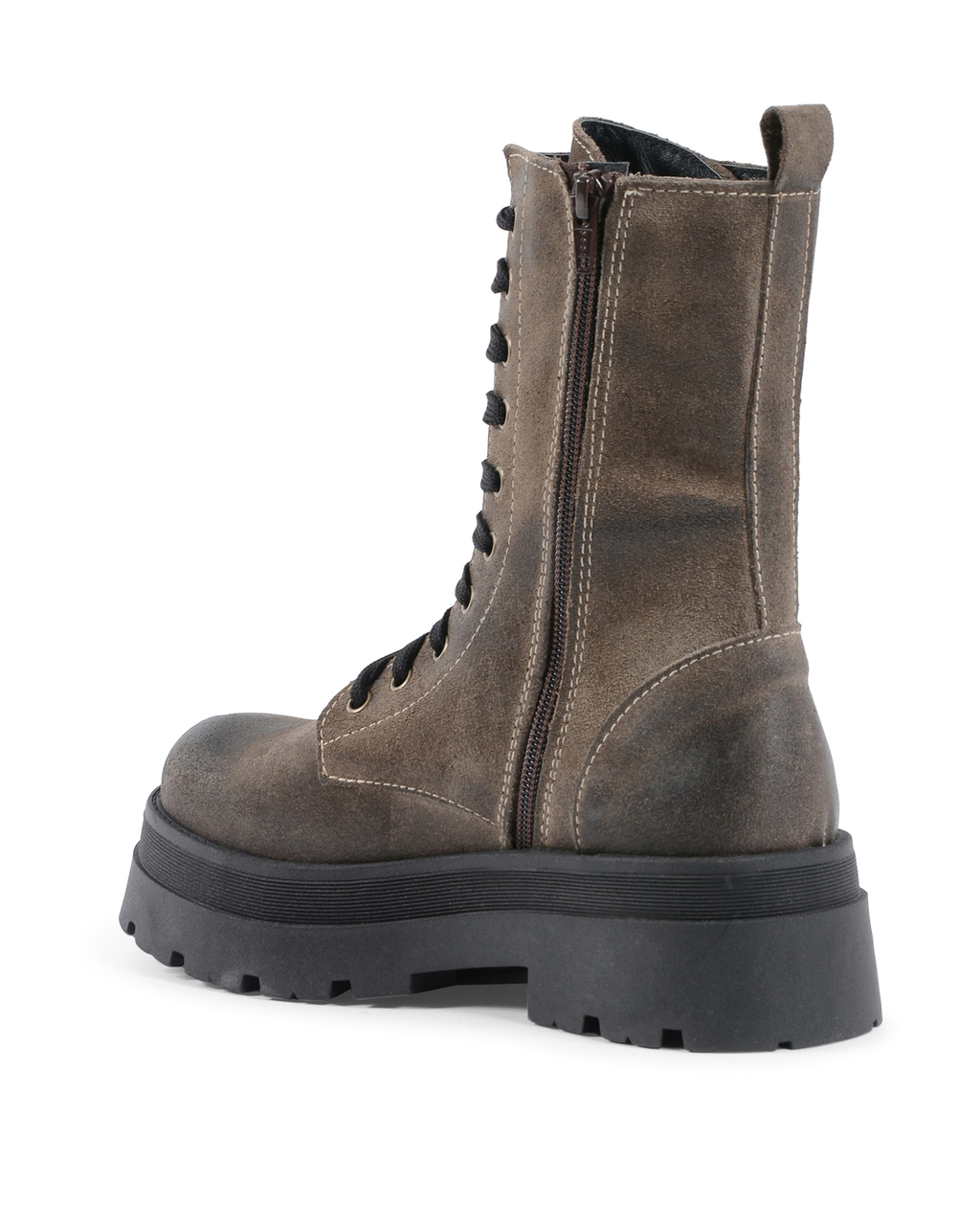 19V69 Italia Womens Short Boot Taupe 10-AU CAMOSCIO TAUPE