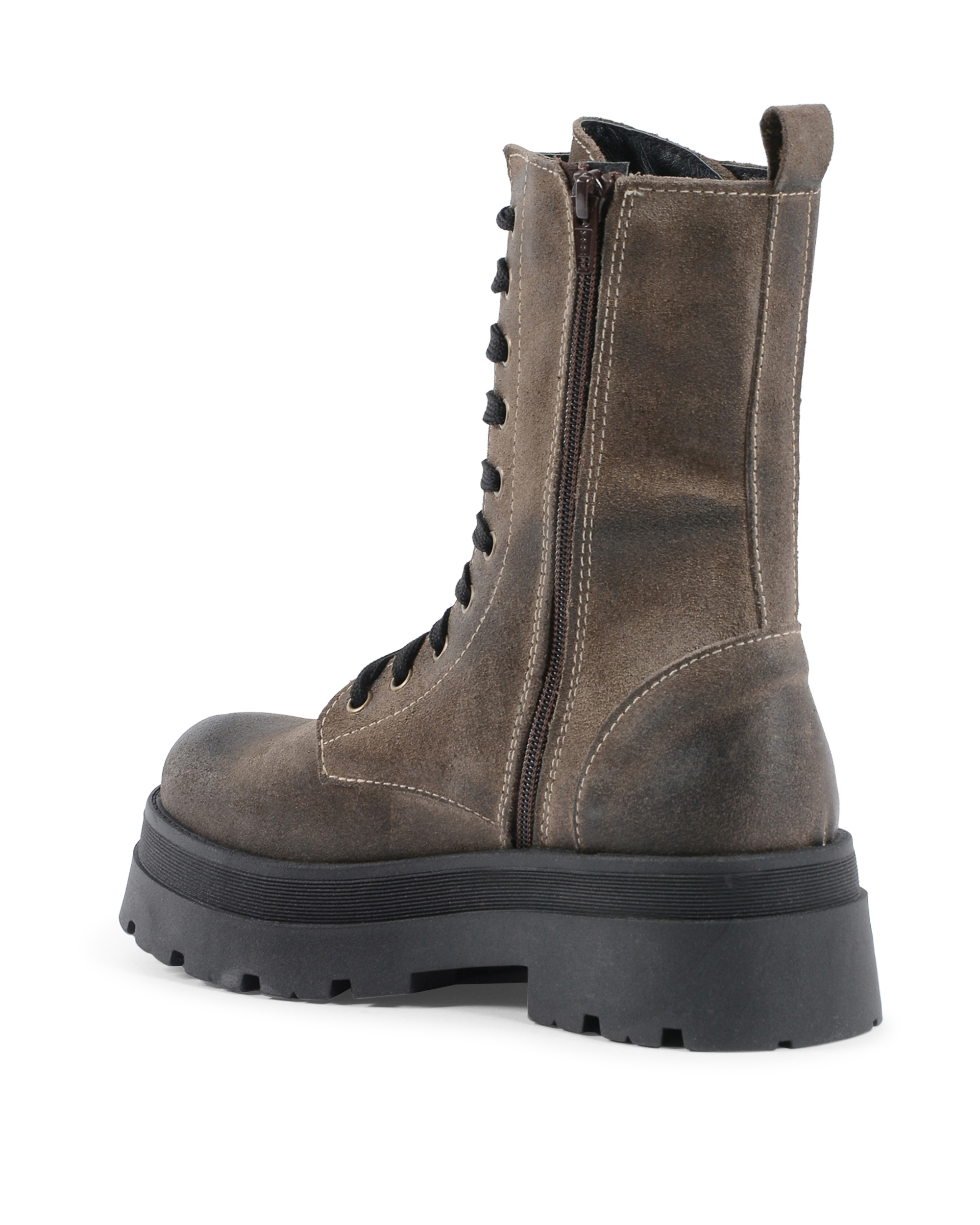 19V69 Italia Womens Short Boot Taupe 10-AU CAMOSCIO TAUPE