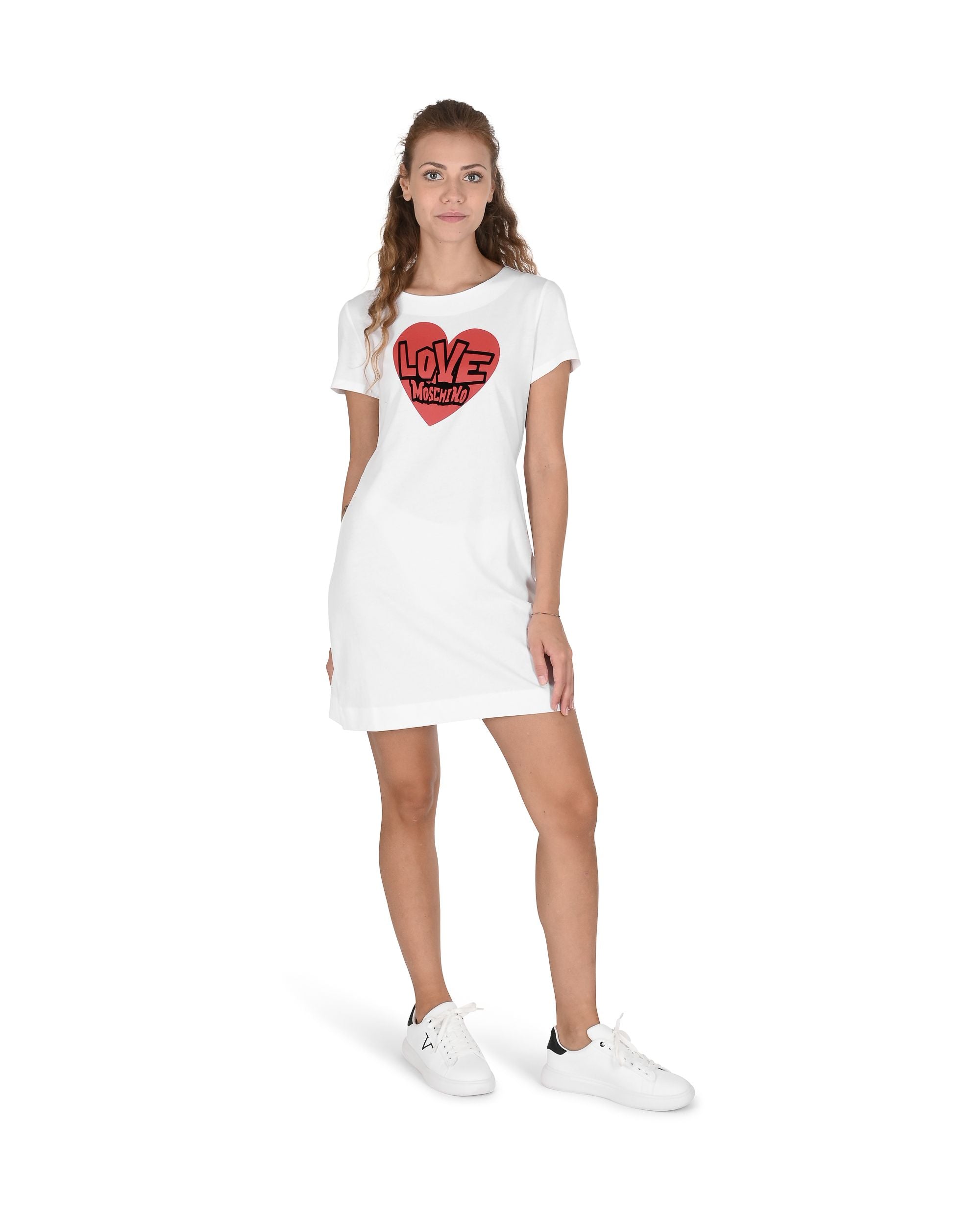 Abito da donna Love Moschino W 5 929 21 M 3876 A00 BIANCO OTTICO