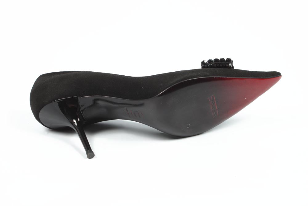 Décolleté da donna Sebastian Milano S2963SL CAMOSCIO NERO+JAIS NERI