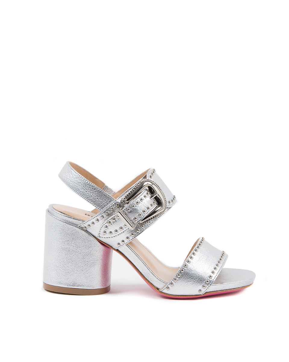 Dee Ocleppo Sandalo Donna B3065DO CAPRA VETREX LAM ARGENTO