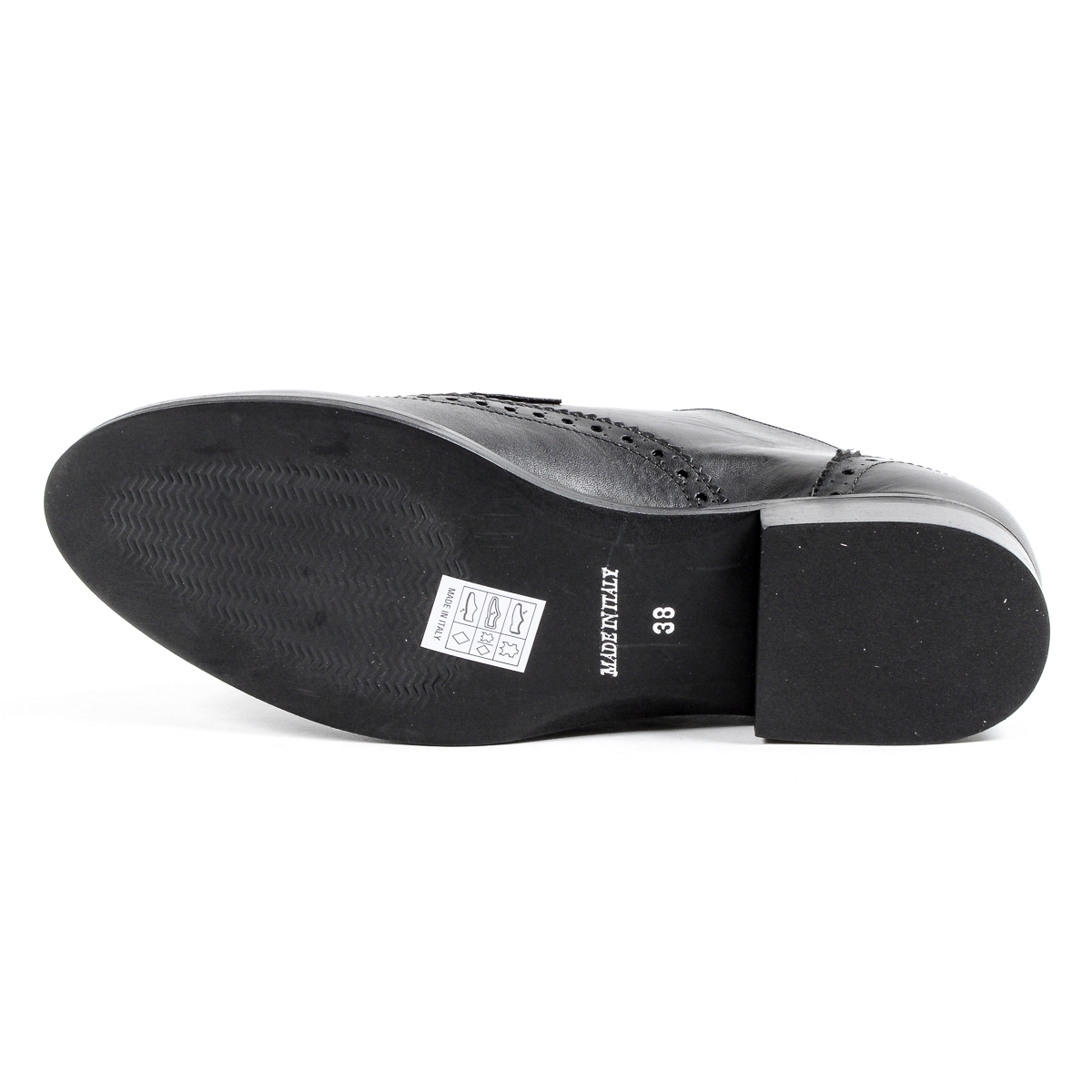 V 1969 Italia Scarpa Brogue da Donna Nera SULLY