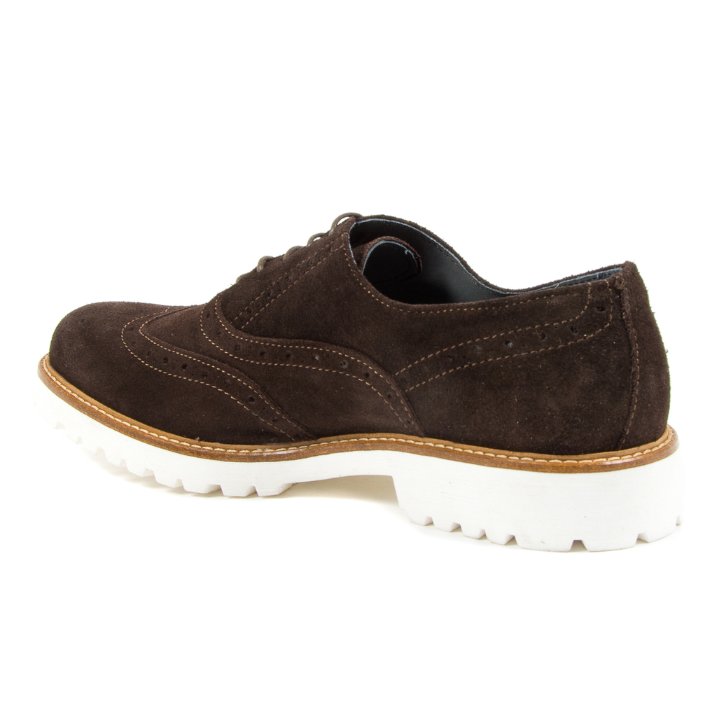 Andrew Charles Scarpe Brogue da uomo Marrone scuro LUIS
