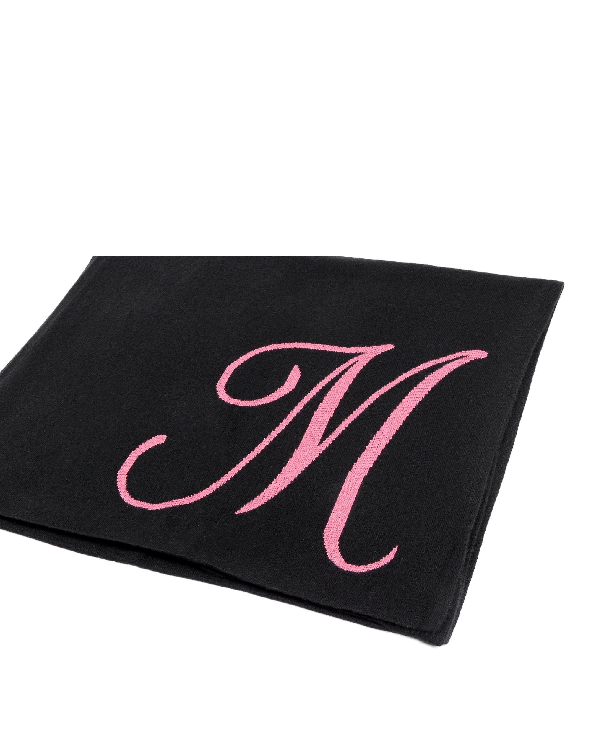 Sciarpa monogrammata Dee Ocleppo DEAN VILLAGE NERO M