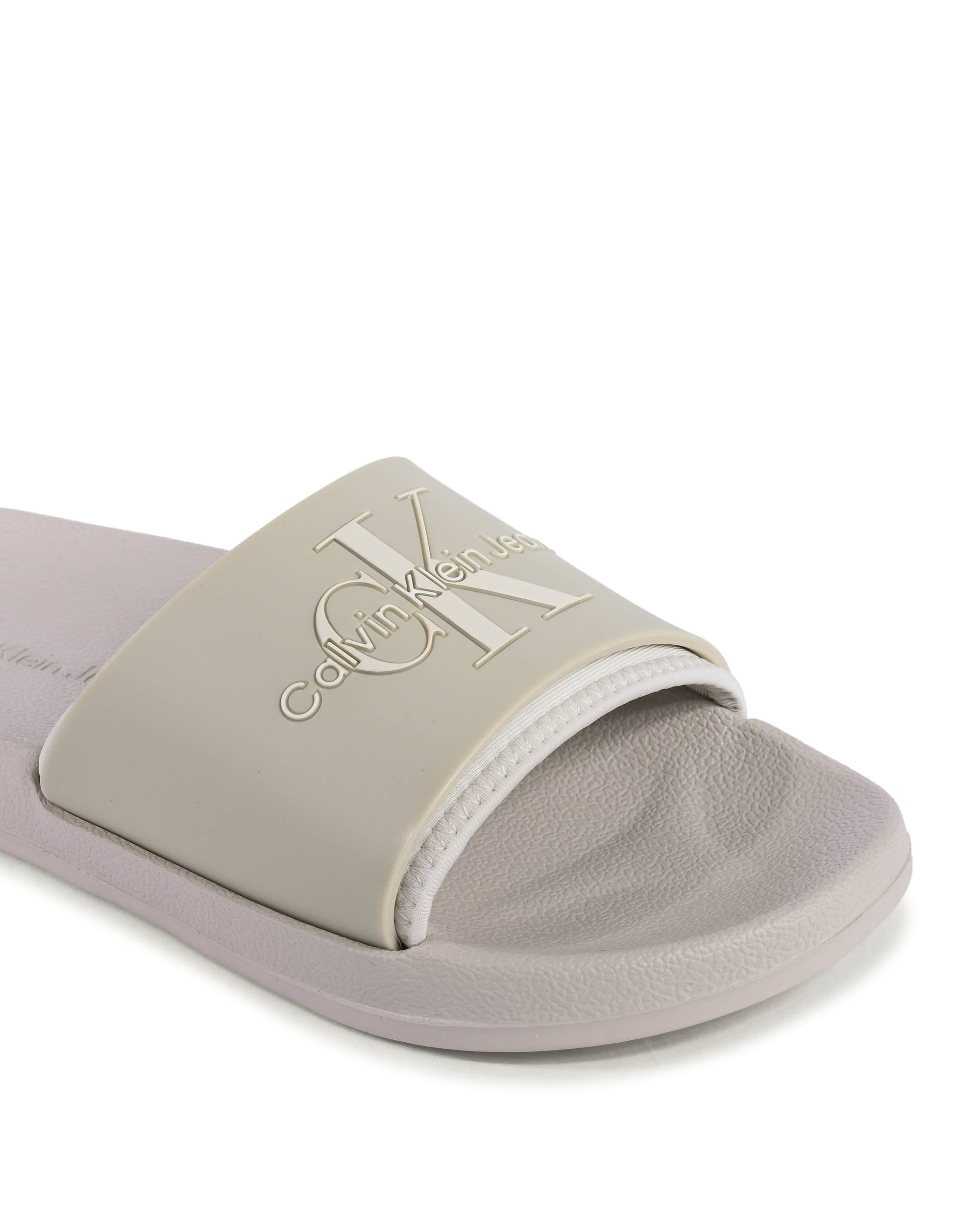 Ciabatte Calvin Klein da donna beige YW0YW005850F4