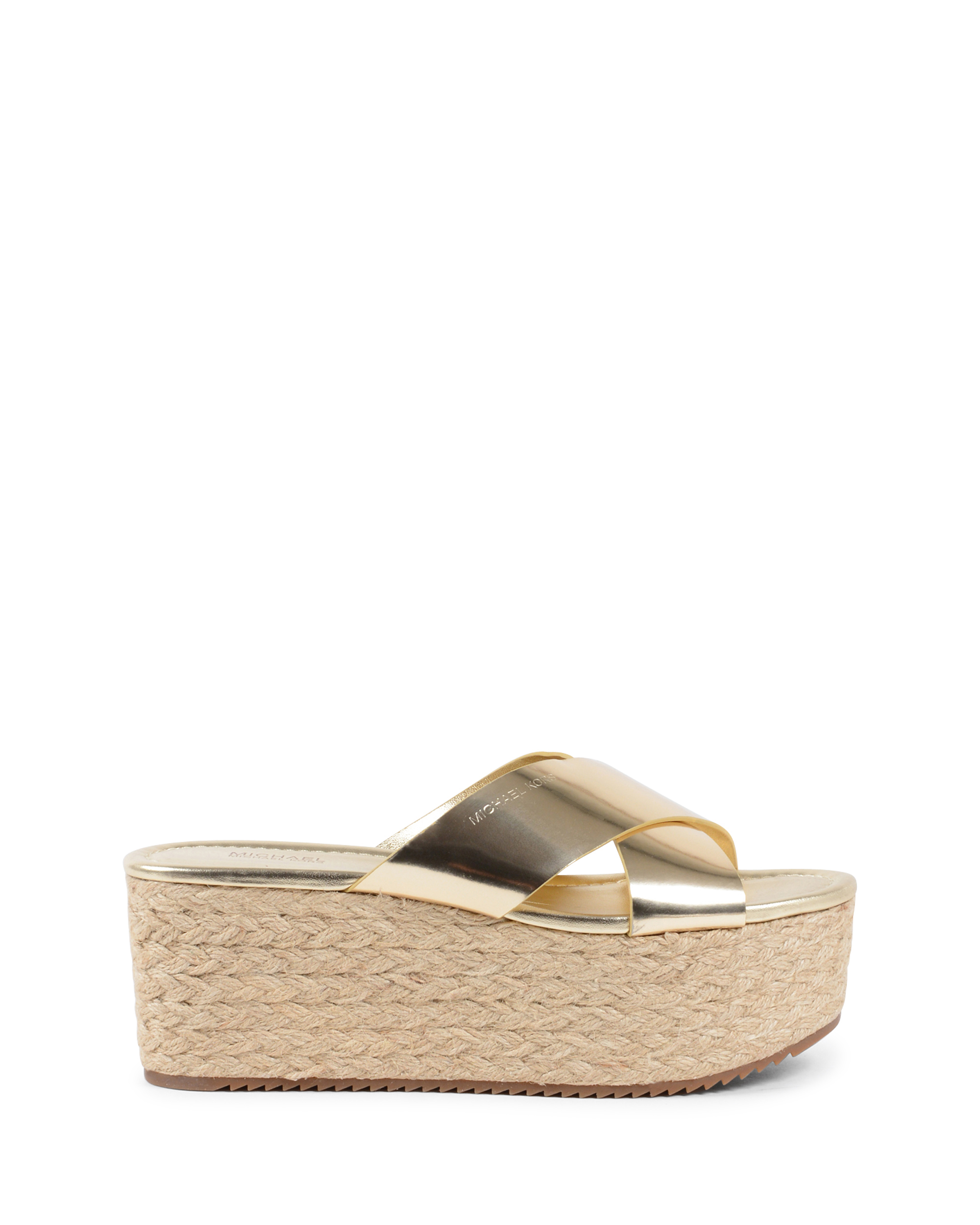 Sandalo con plateau da donna Michael Kors Oro VIVIANNA