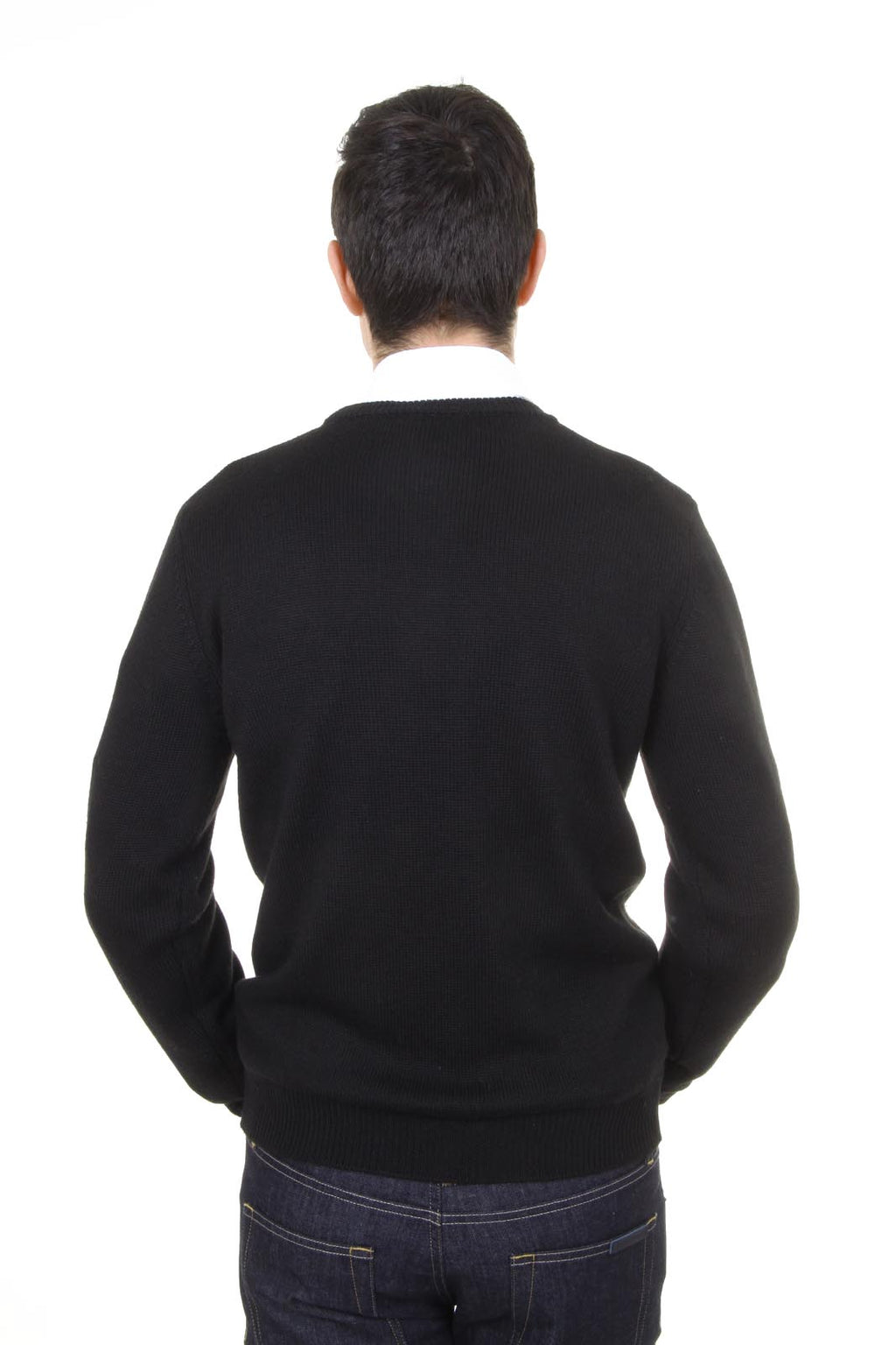 V 1969 Italia maglione girocollo uomo 9802 GIROCOLLO NERO