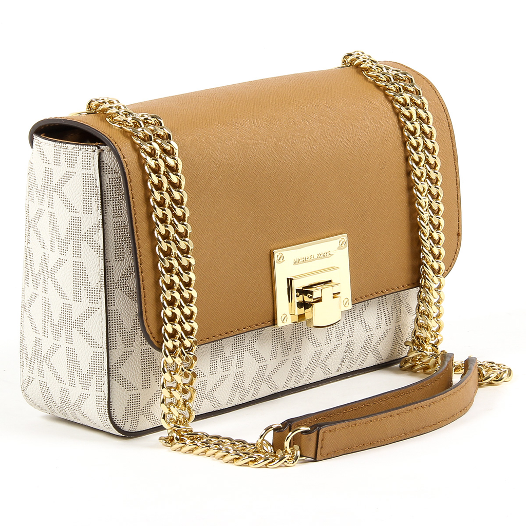 Borsa a mano da donna Michael Kors TINA 35T7GT4F2B VANIGLIA ACRN