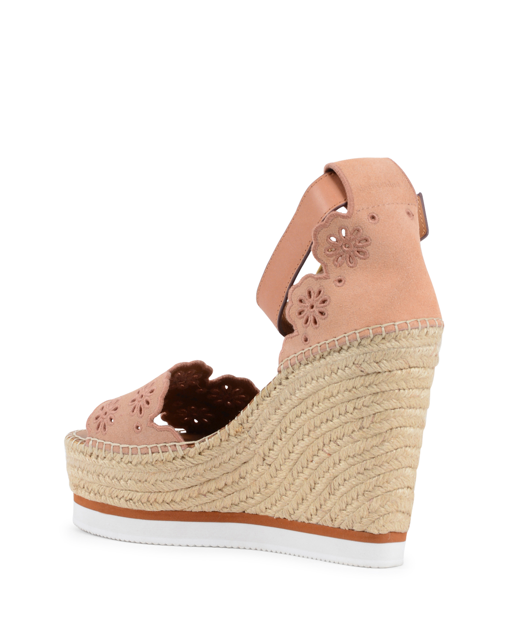Sandali con zeppa da donna Chloè SB30202 CIPRIA CUOIO