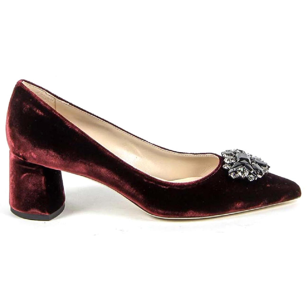 V 1969 Italia Womens Pump 3109244 VELLUTO BORDEAUX