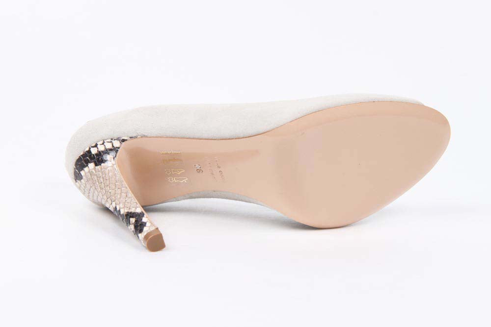 V 1969 Italia Womens Pump Open Toe 5606-VAL95 PE CA15ICE CAMOSCIO ICE