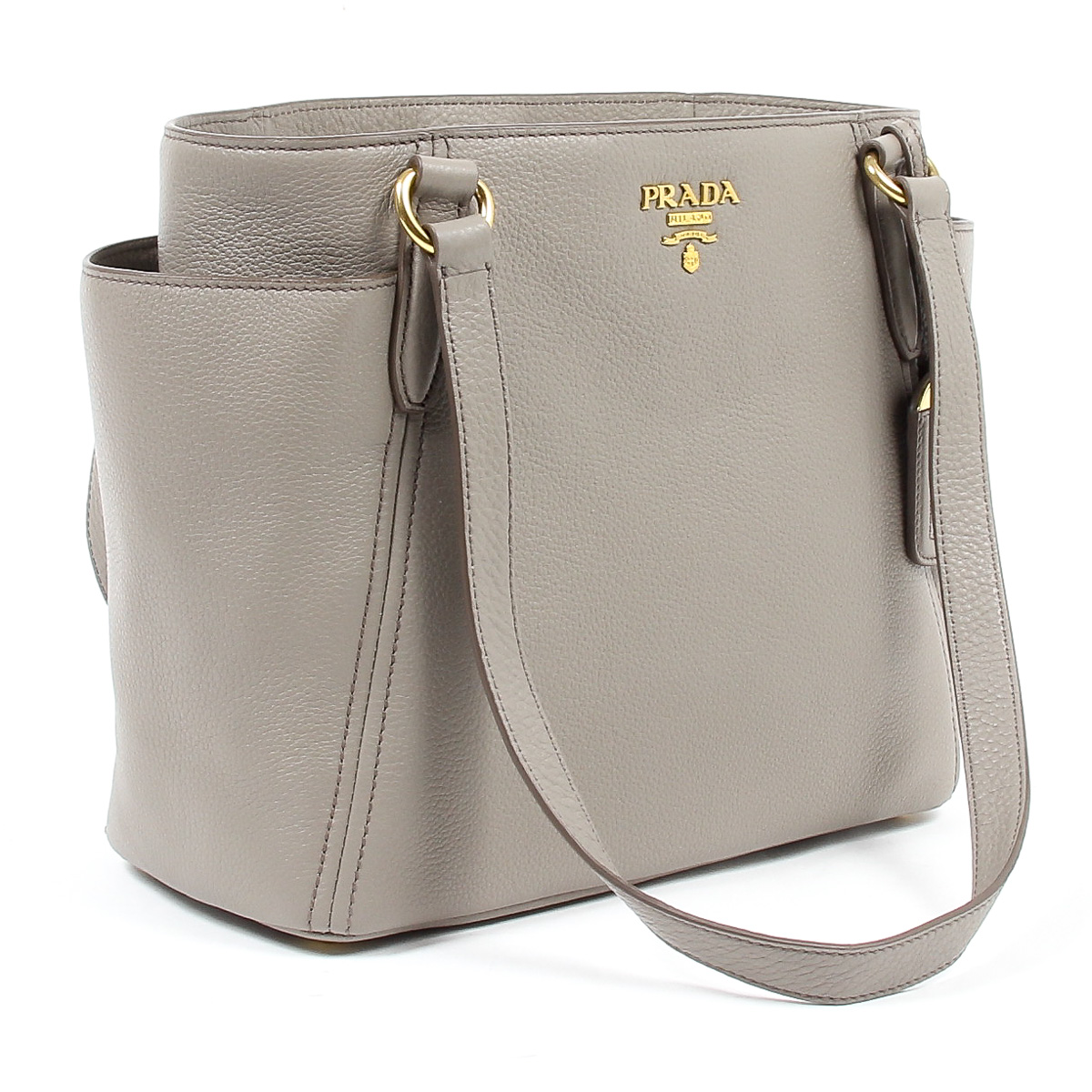 Borsa a mano Prada da donna 1BG113 UWL F0572 ARGILLA VIT DAINO