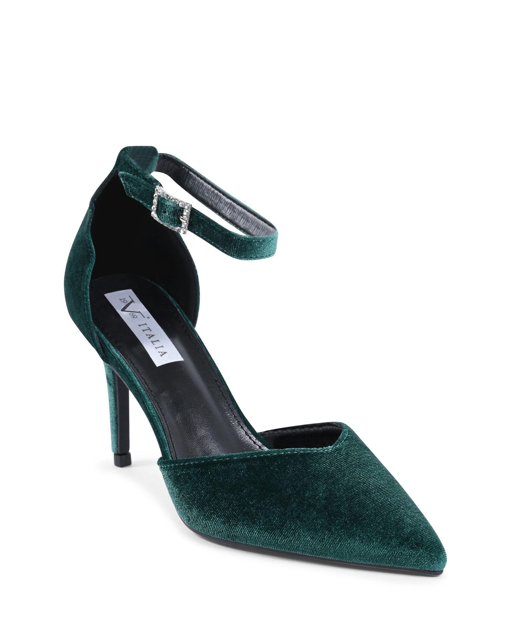 19V69 Italia Scarpe da donna con cinturino alla caviglia Verde F0110 VERDE