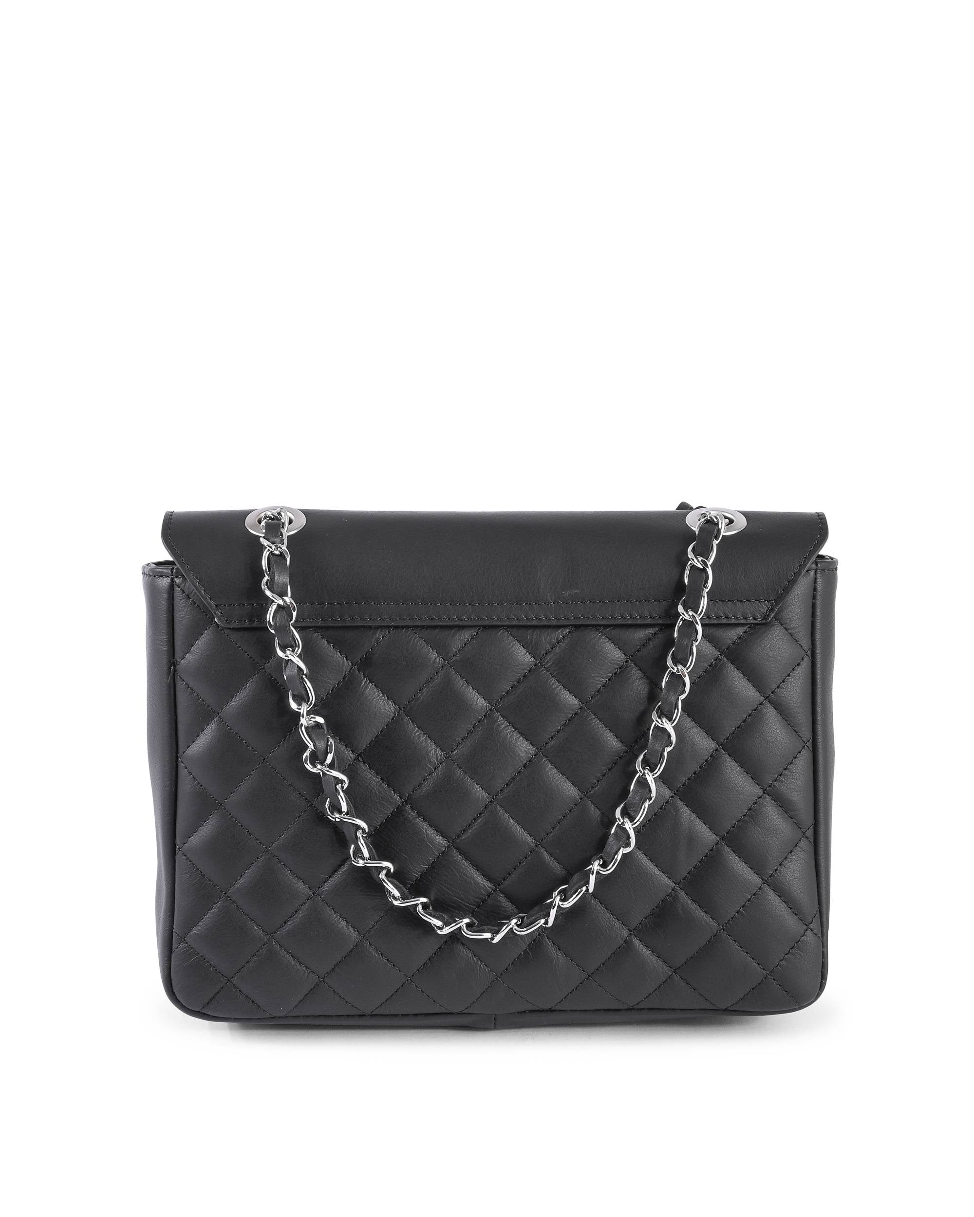 Borsa a mano da donna V Italia V024M-S SAUVAGE NERO