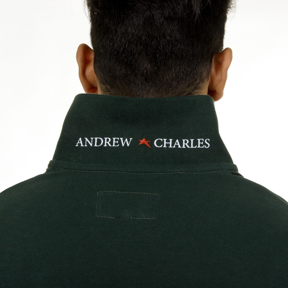 Andrew Charles Polo da uomo a maniche corte verde SEFU