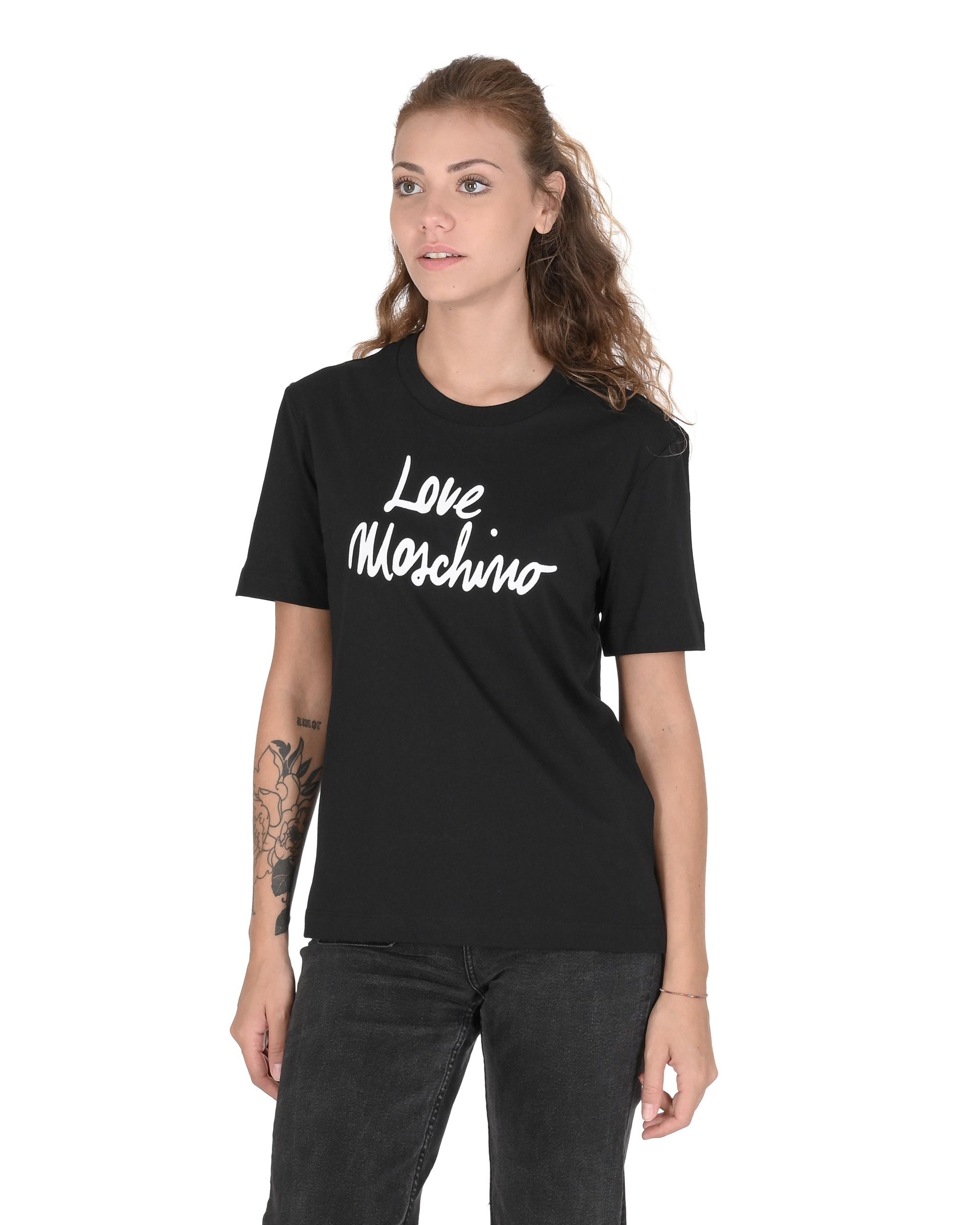 T-shirt da donna Love Moschino W 4 H06 18 M 3876 C74 NERO
