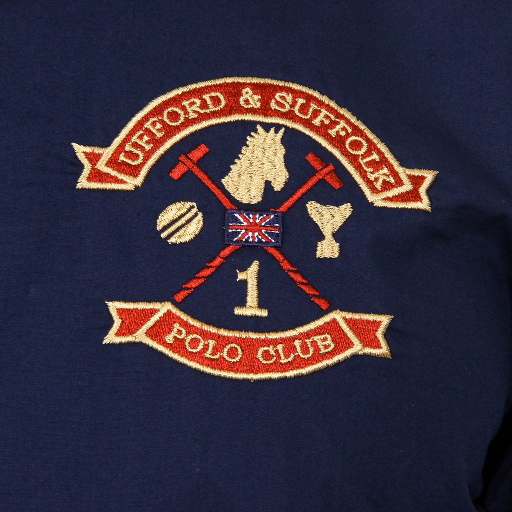 Camicia da uomo a maniche lunghe Ufford & Suffolk Polo Club US010 BLU NAVY