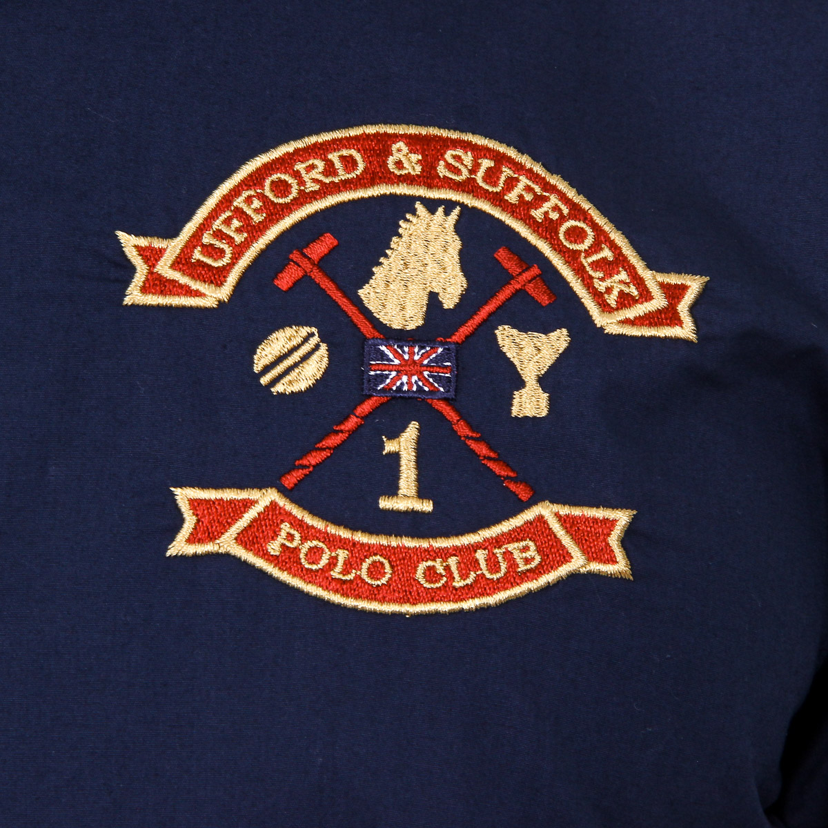 Camicia da uomo a maniche lunghe Ufford & Suffolk Polo Club US010 BLU NAVY