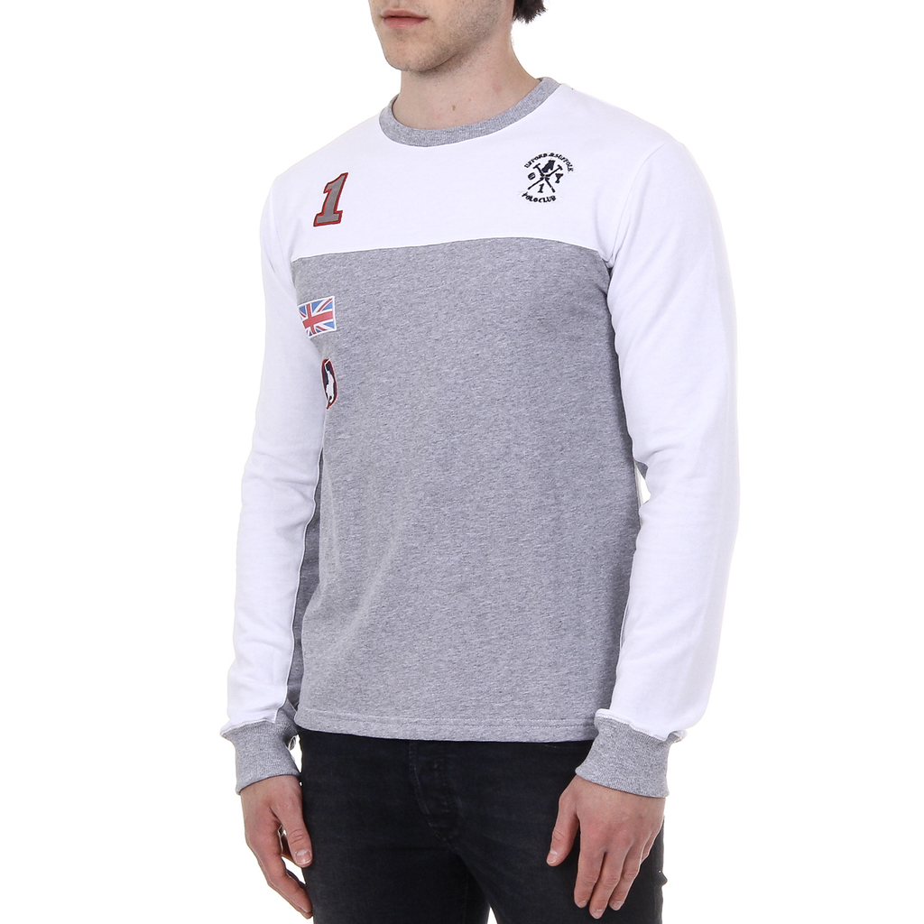 Maglione da uomo a maniche lunghe con scollo tondo Ufford & Suffolk Polo Club