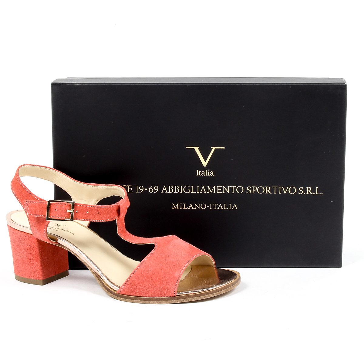 V 1969 Italia Sandalo Donna Rosso IDA