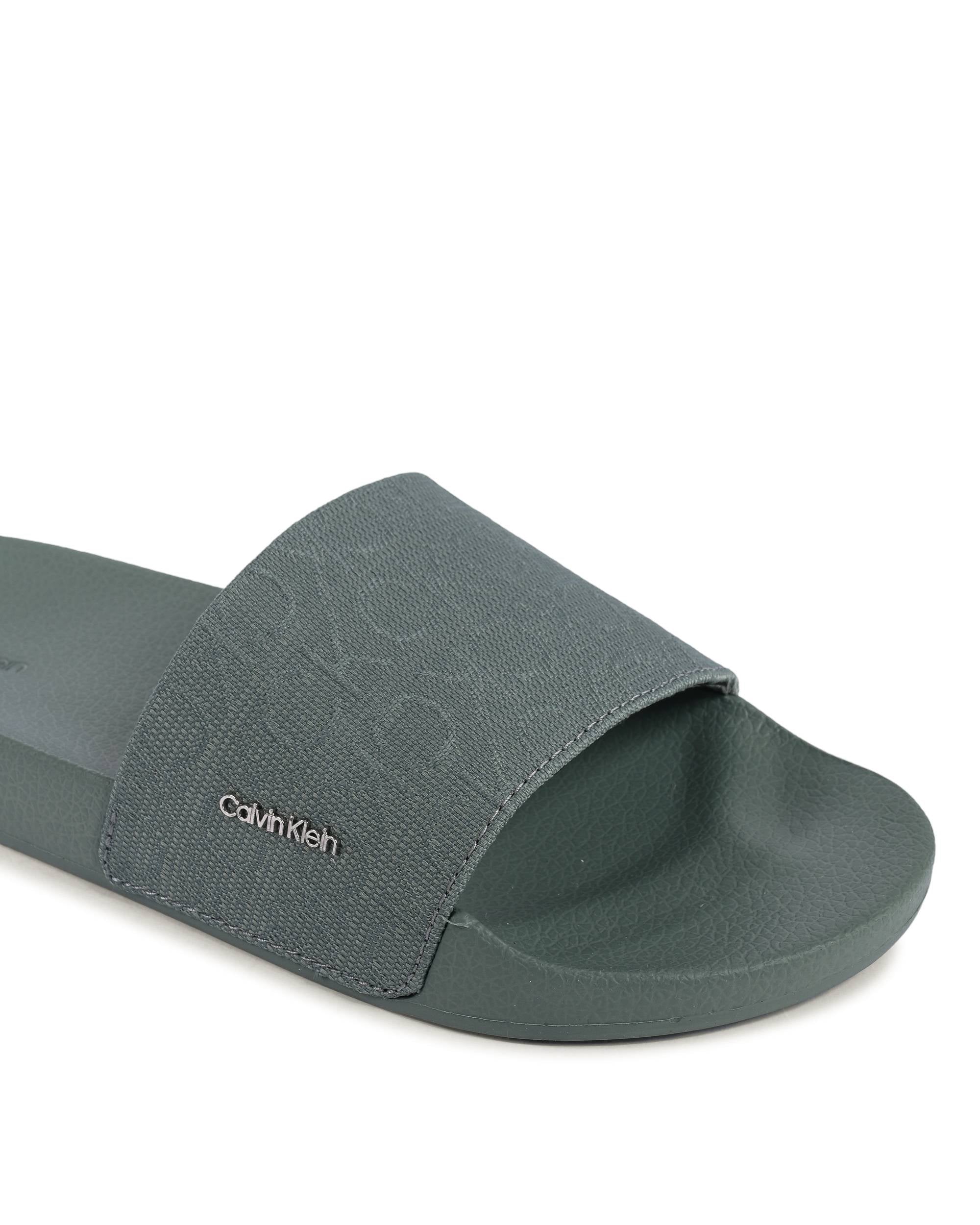 Ciabatte Calvin Klein da donna verdi HW0HW01971MSW