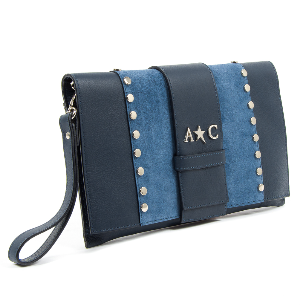 Borsa a mano da donna Andrew Charles Blu CORY