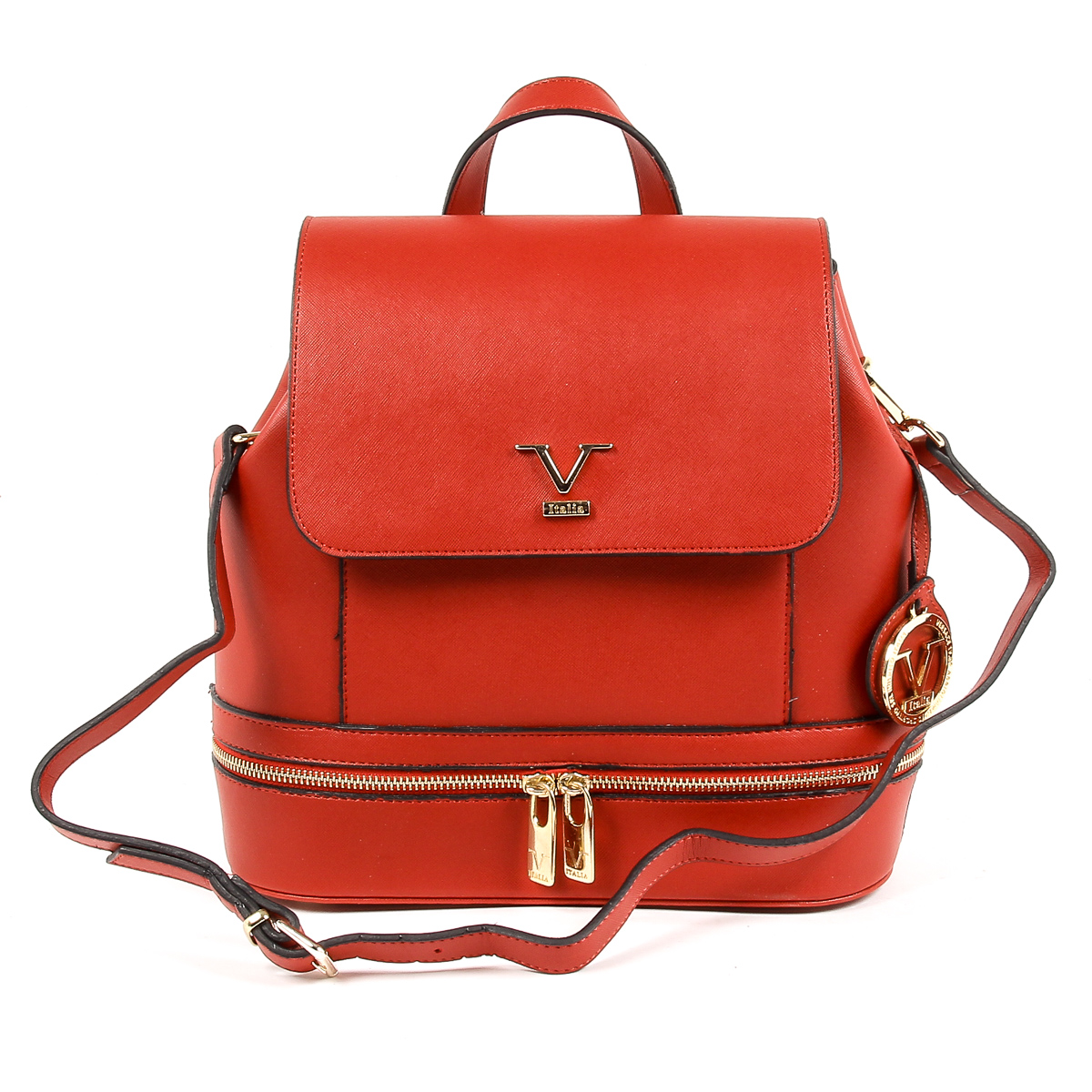 V 1969 Italia Zaino da donna rosso STEFY
