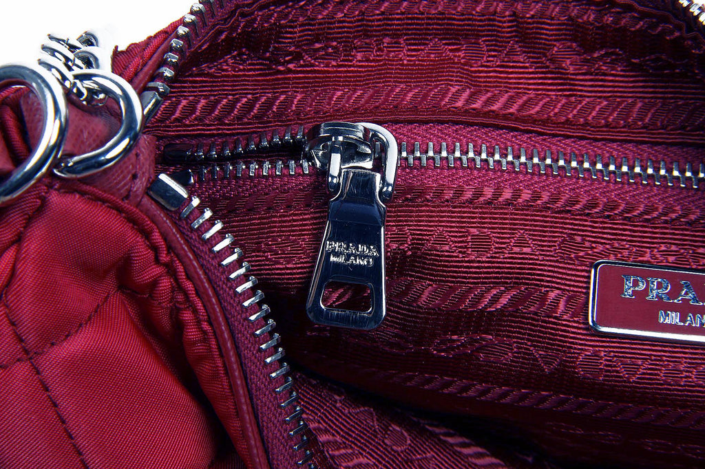Borsa pochette Prada BT1026 Ibisco Impuntu Tessuto