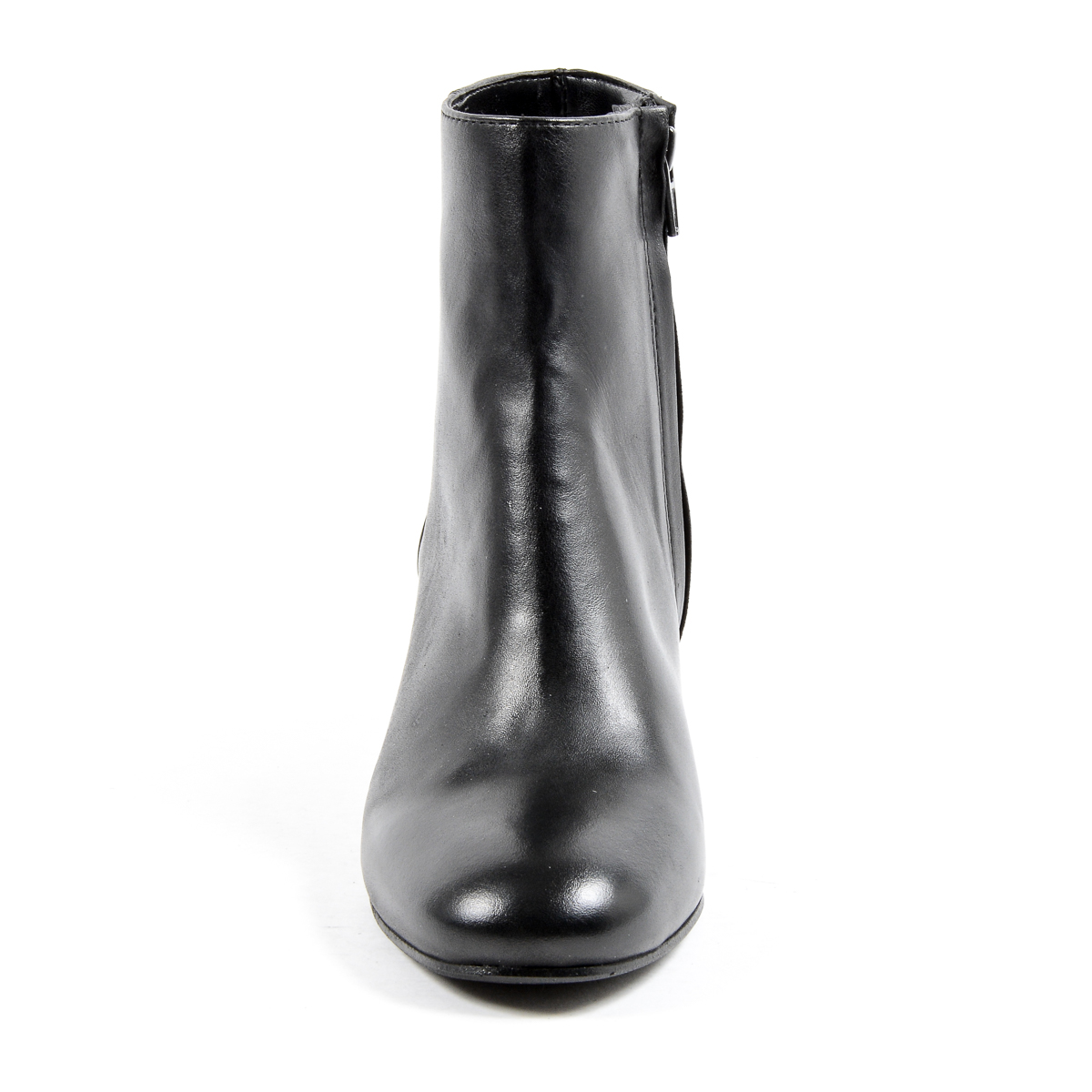 V 1969 Italia Stivaletto con tacco da donna nero MAD